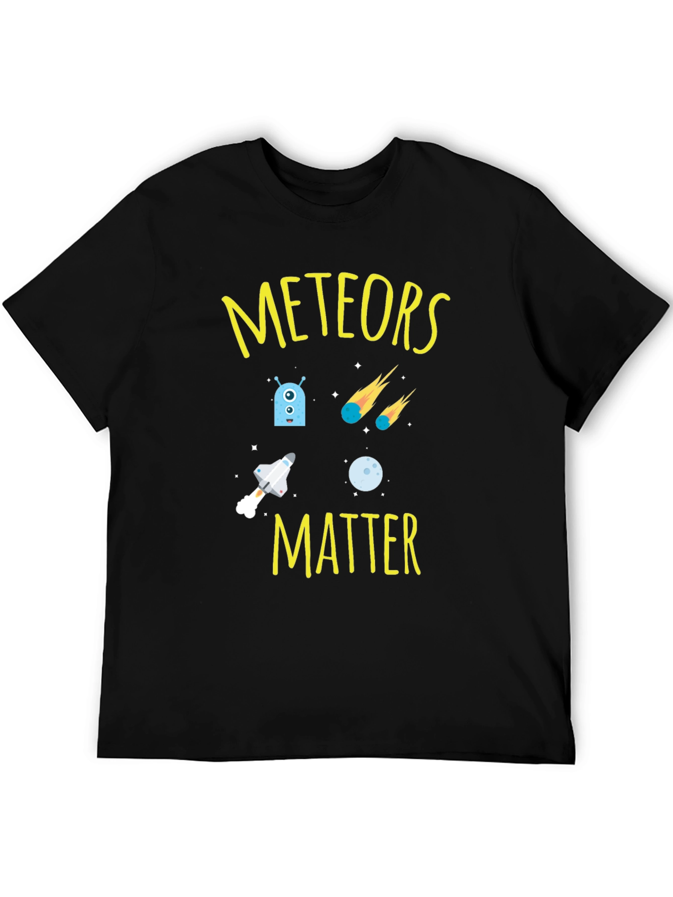 Meteors Matter Graphic T-Shirt - Space Design