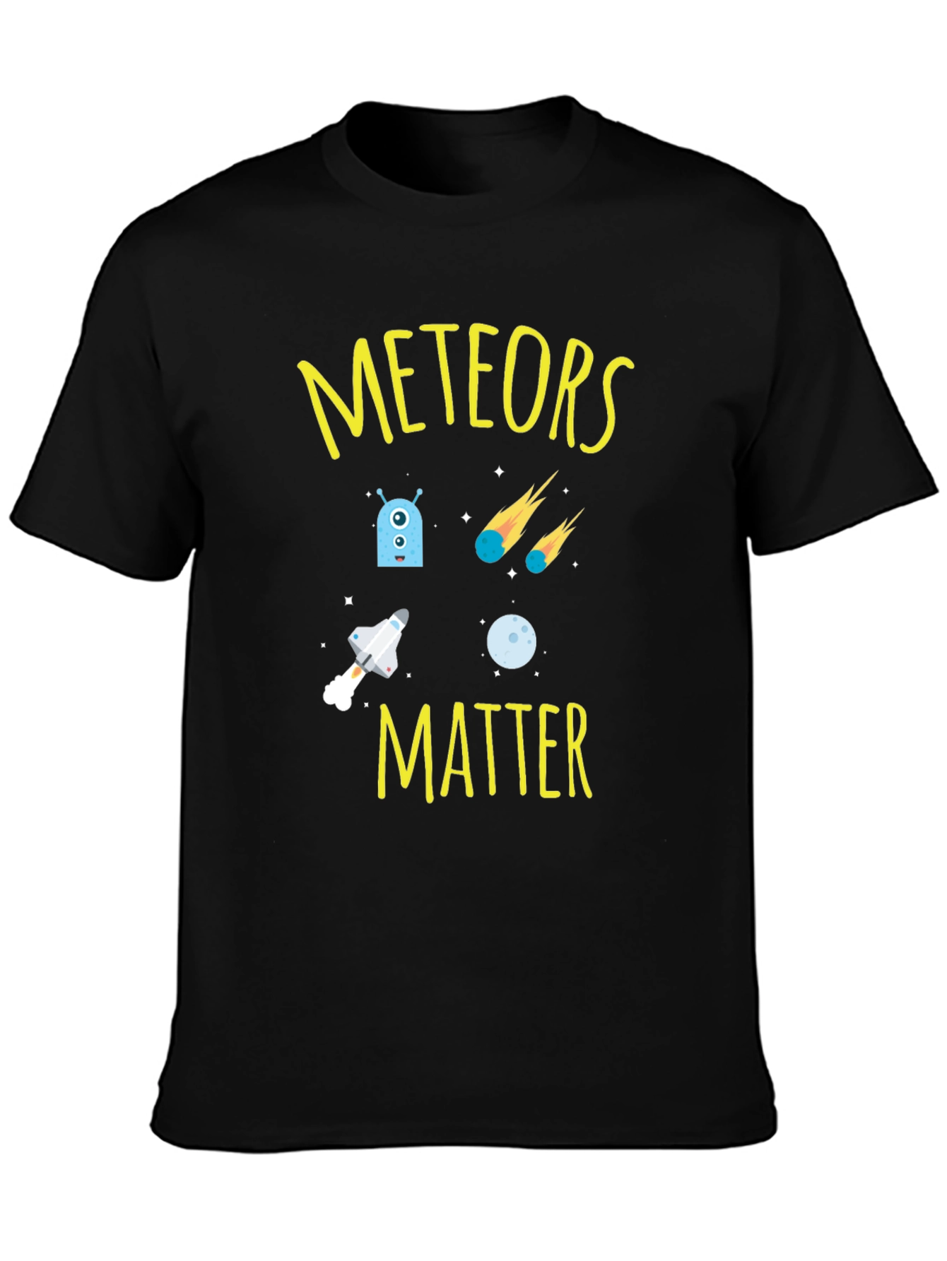Meteors Matter Graphic T-Shirt - Space Design