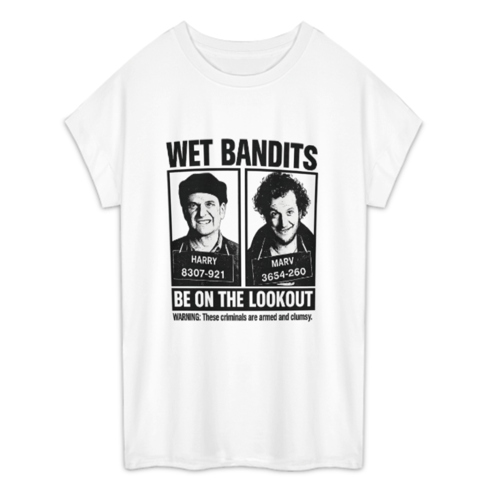 Wet Bandits Retro Movie Graphic Oversized T-Shirt – Vintage Comedy Streetwear Tee(z285)