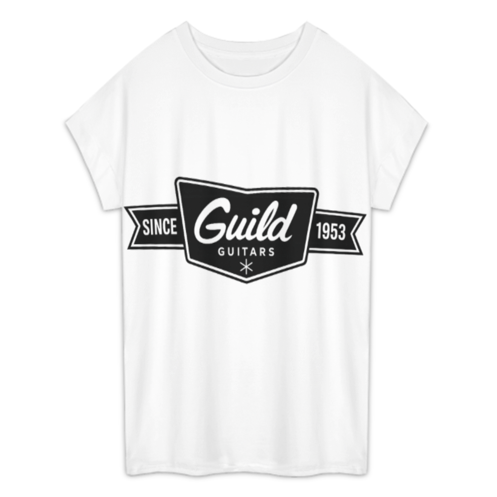 Guild Guitars Vintage Logo Oversized T-Shirt – Classic Musician Streetwear Tee(z289)