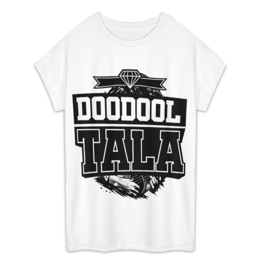 DOODOOL TALA Bold Typography Oversized T-Shirt – Urban Streetwear Graphic Tee(z288)