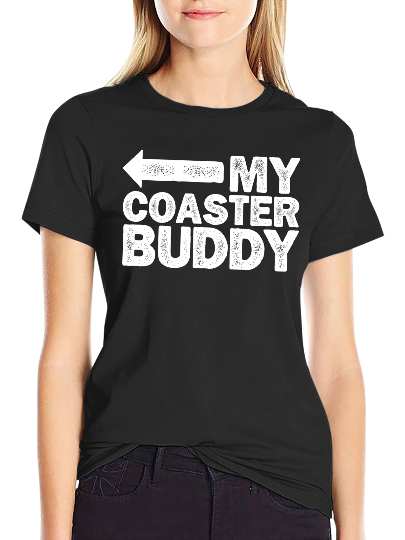My Coaster Buddy Black Graphic Tee Shirt