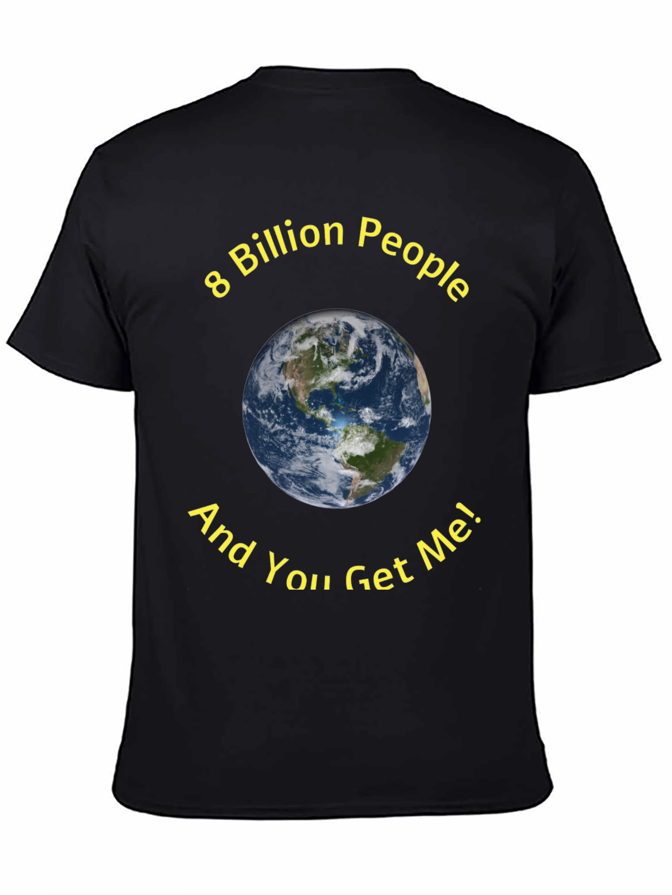 8 Billion People Earth Graphic T-Shirt