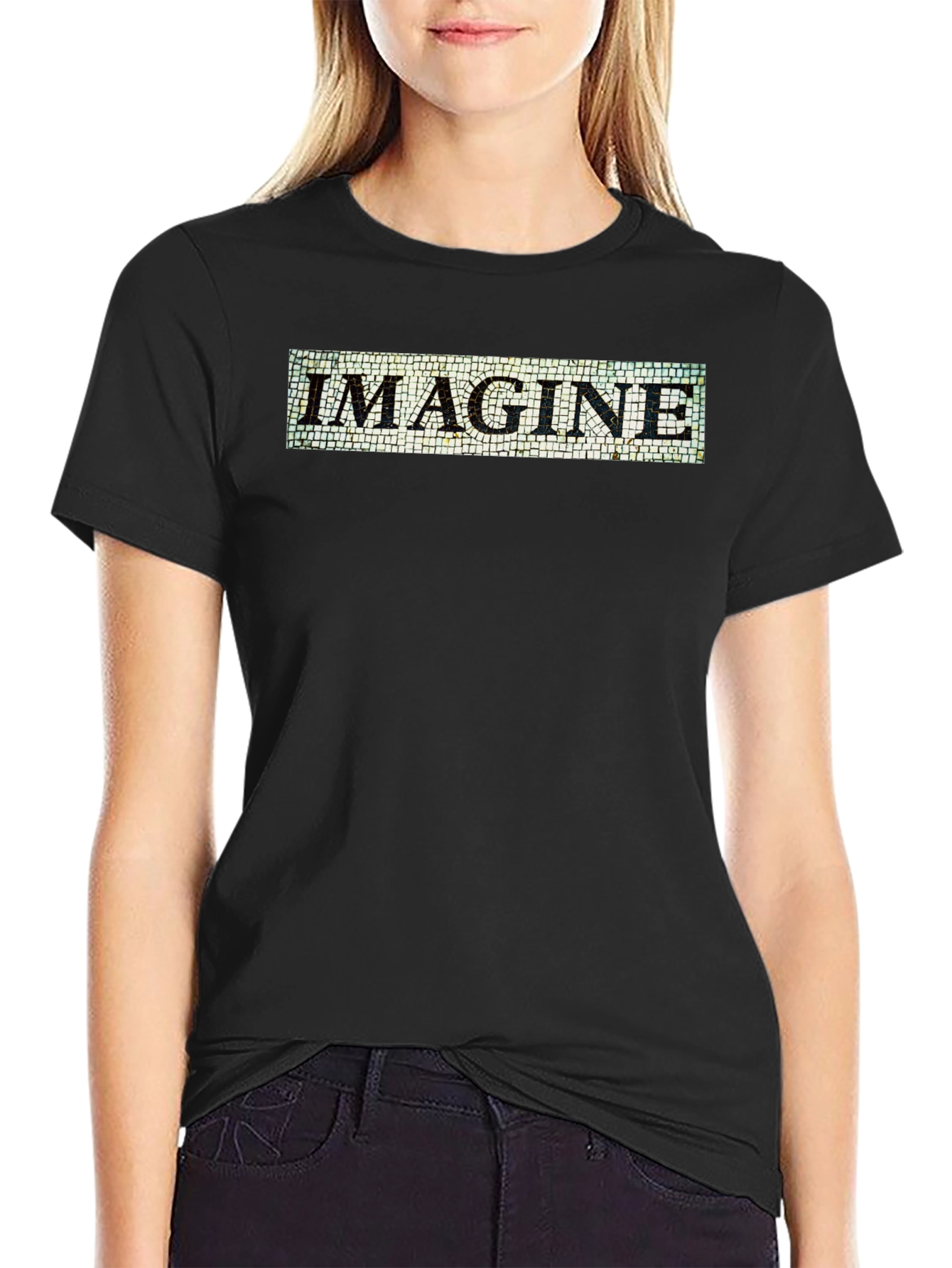 Imagine Mosaic Graphic T-Shirt