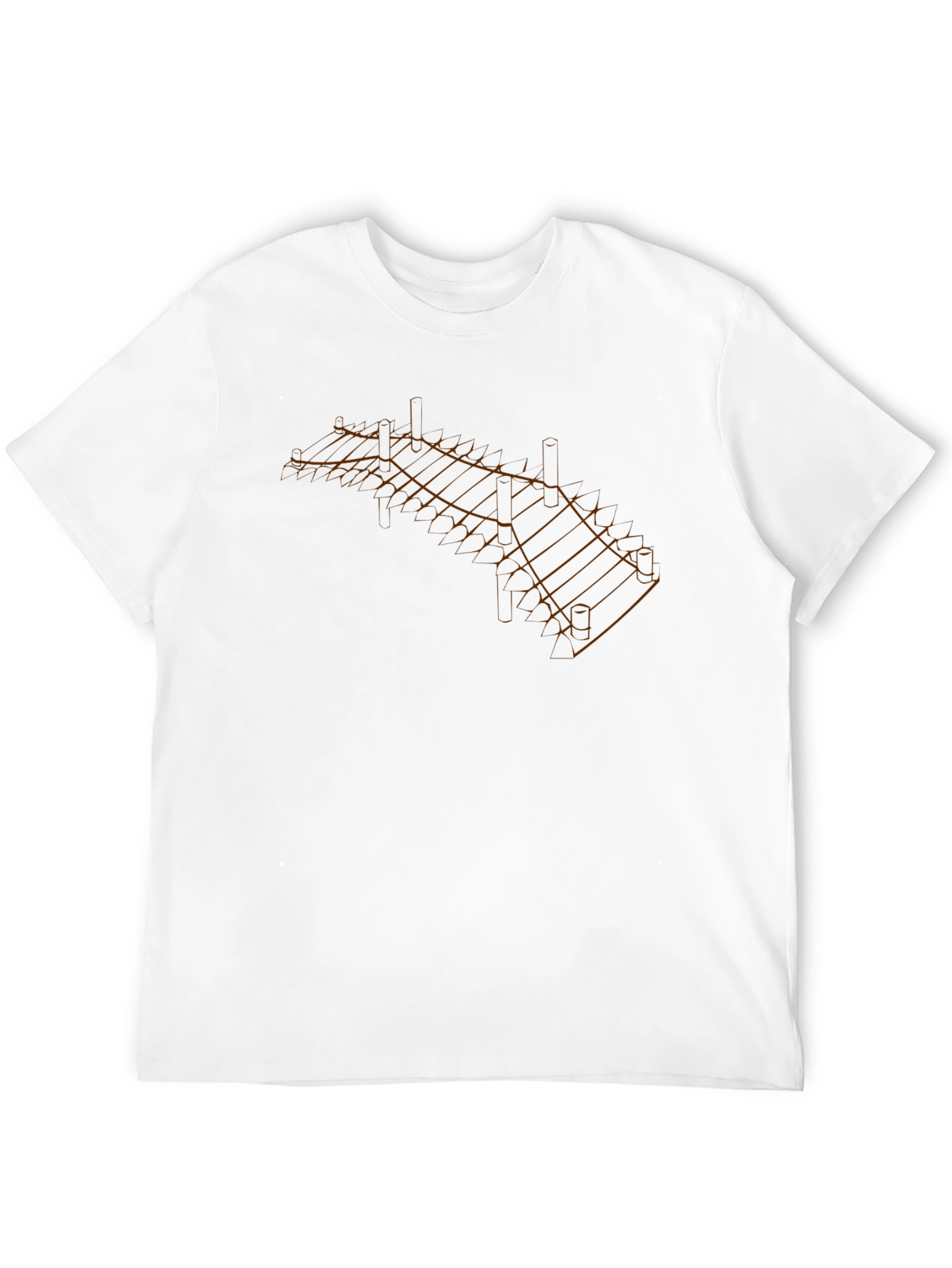Geometric Network Print T-Shirt