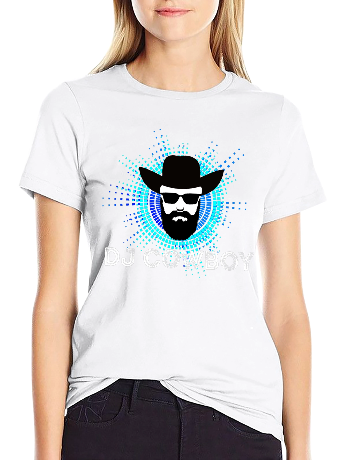 DJ Cowboy Graphic Tee - Black T-Shirt