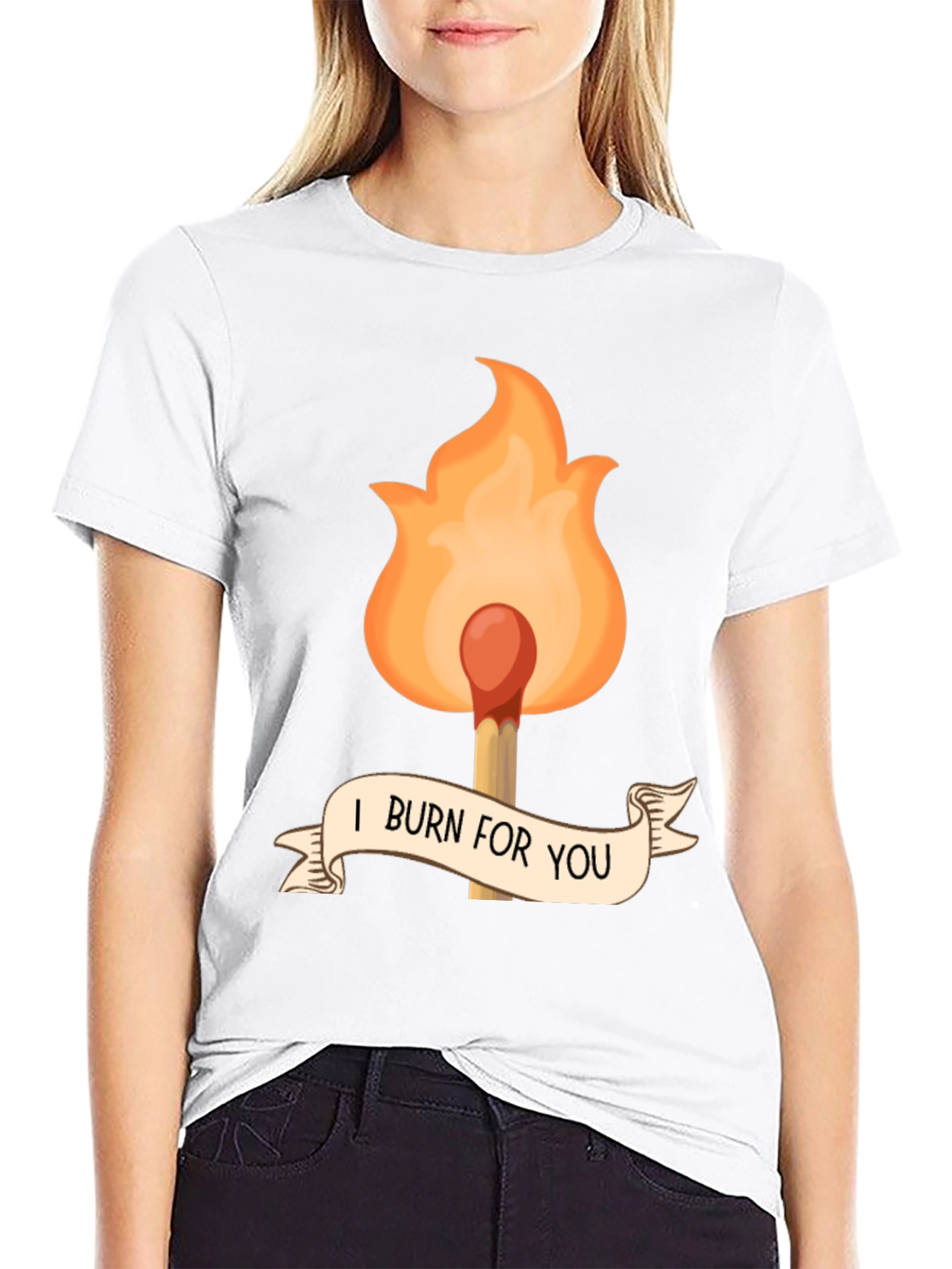I Burn For You Graphic Tee - Black