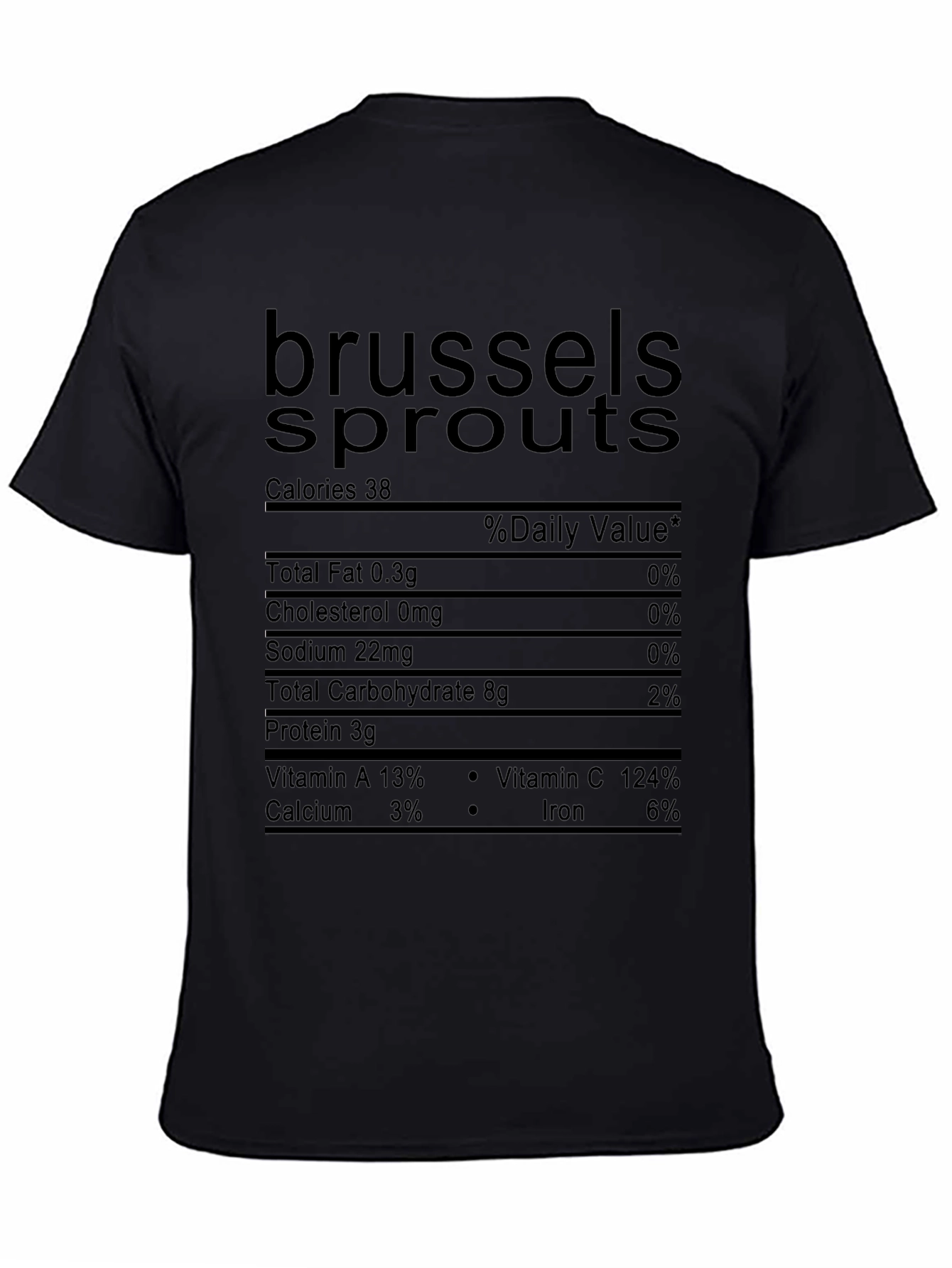 Brussels Sprouts Nutrition Facts Novelty T-Shirt