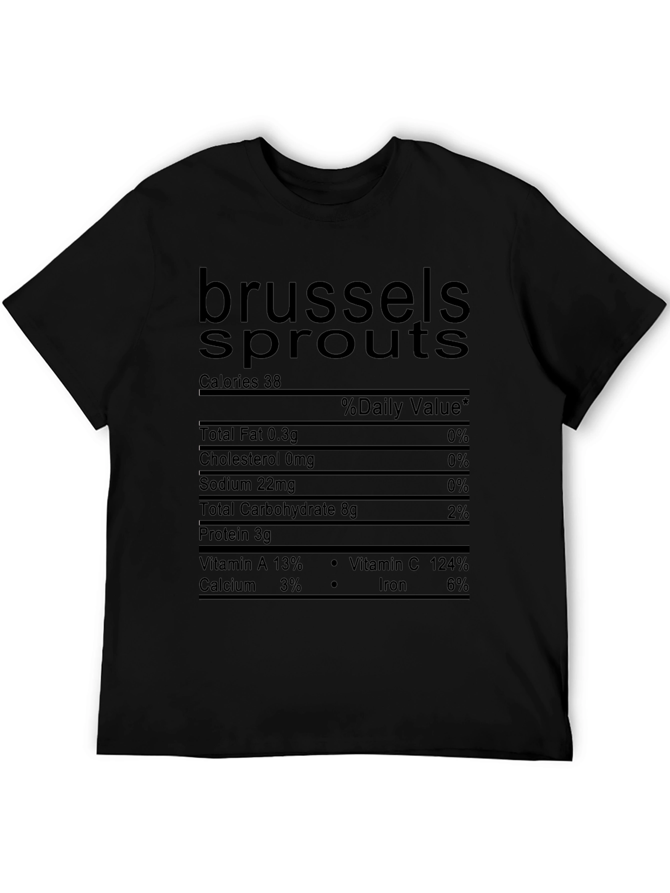 Brussels Sprouts Nutrition Facts Novelty T-Shirt