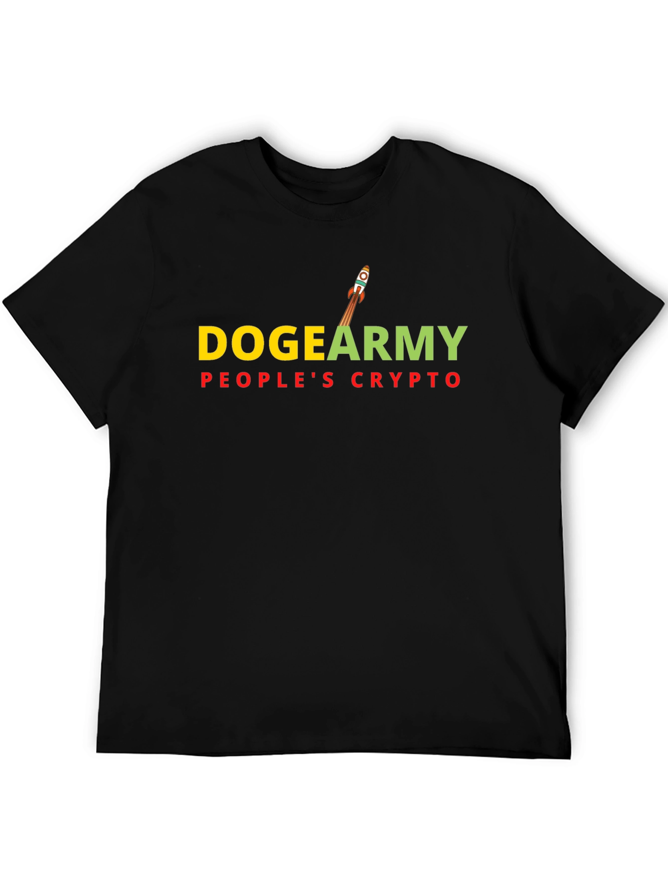 DogeArmy Peoples Crypto Black T-Shirt