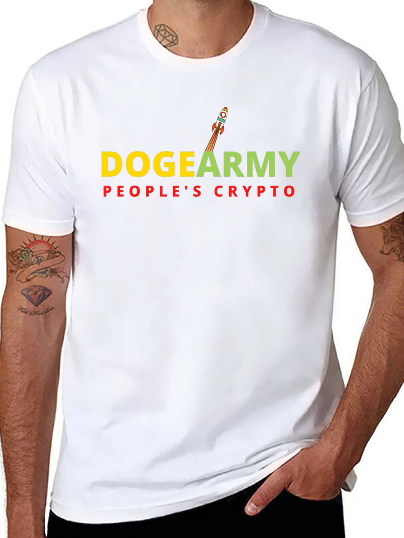 DogeArmy Peoples Crypto Black T-Shirt