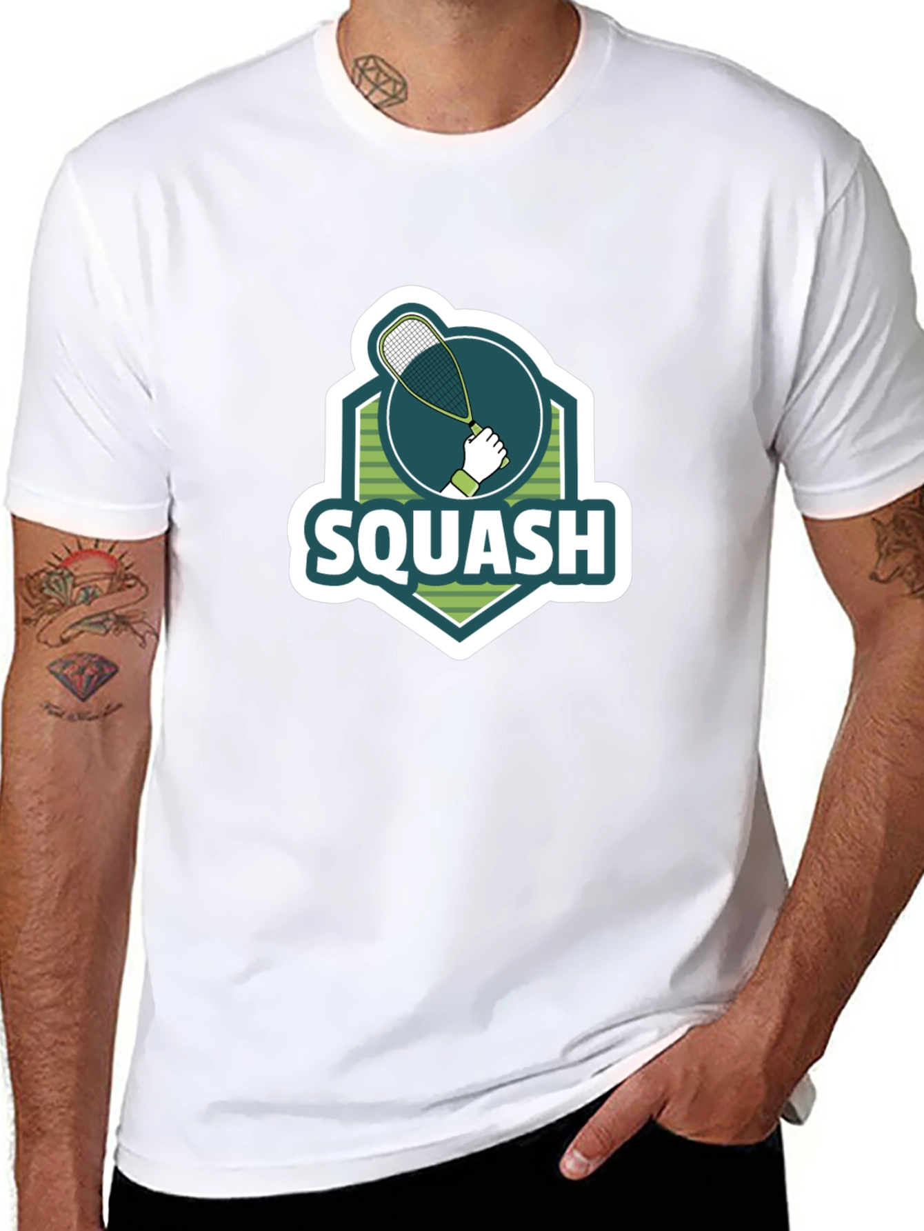 Squash Graphic Tee - Sporty Casual Style