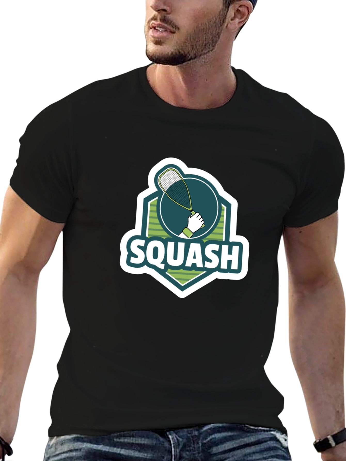 Squash Graphic Tee - Sporty Casual Style