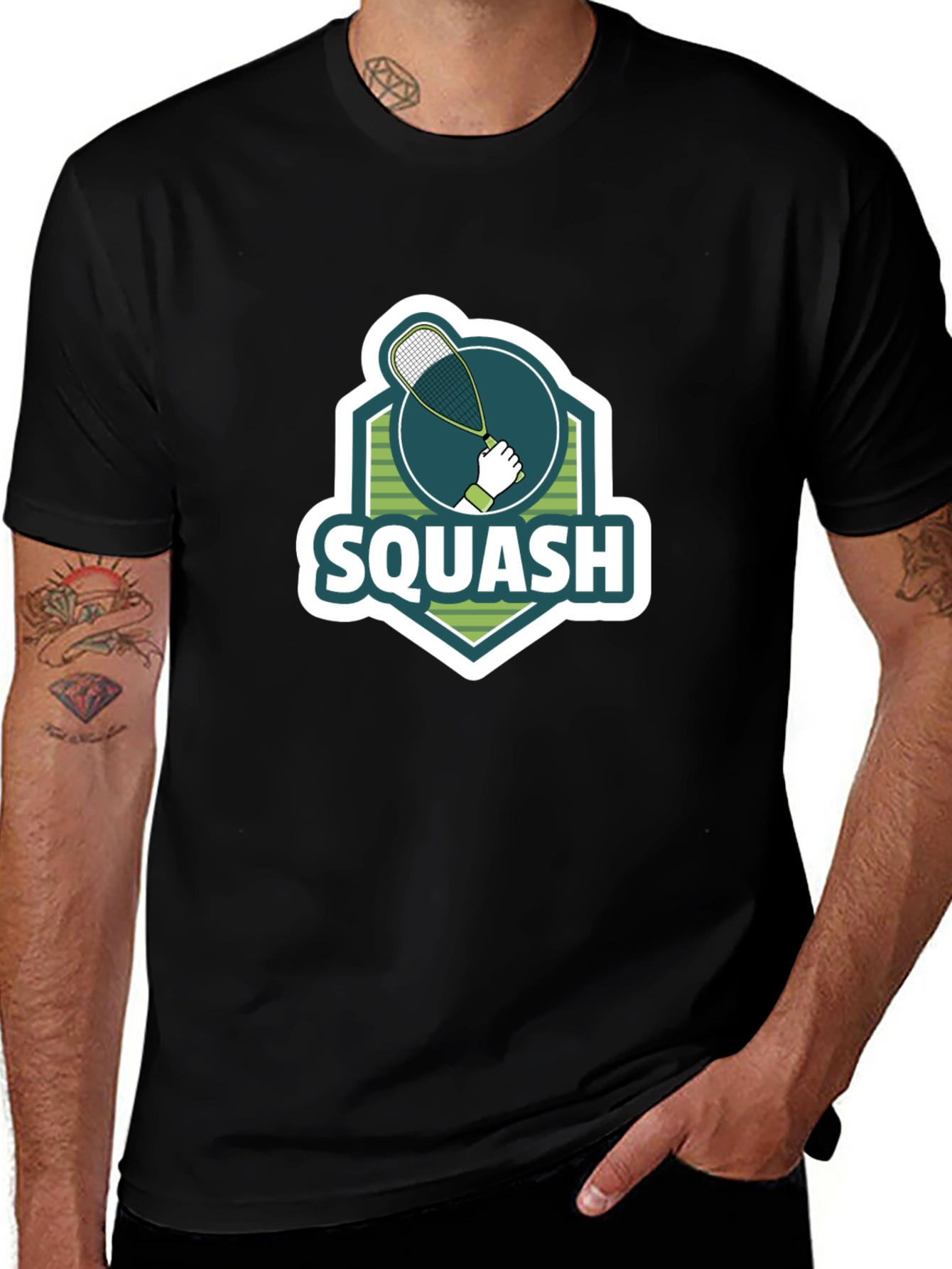 Squash Graphic Tee - Sporty Casual Style