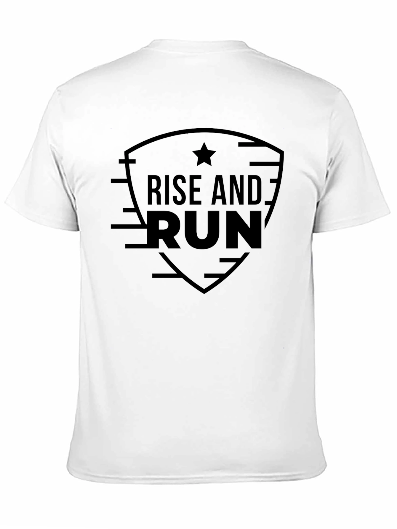 Rise and Run Graphic T-Shirt - Black