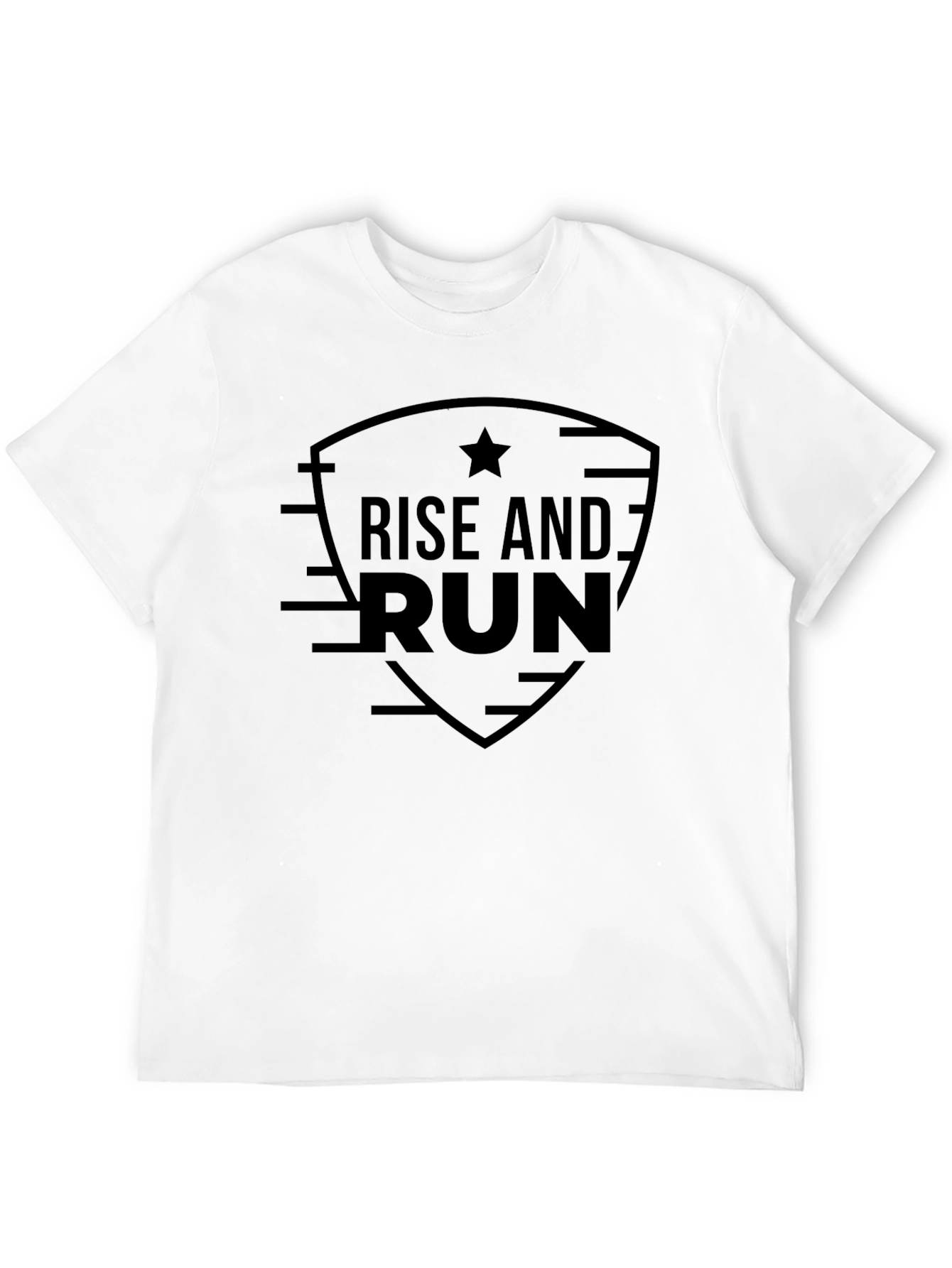 Rise and Run Graphic T-Shirt - Black