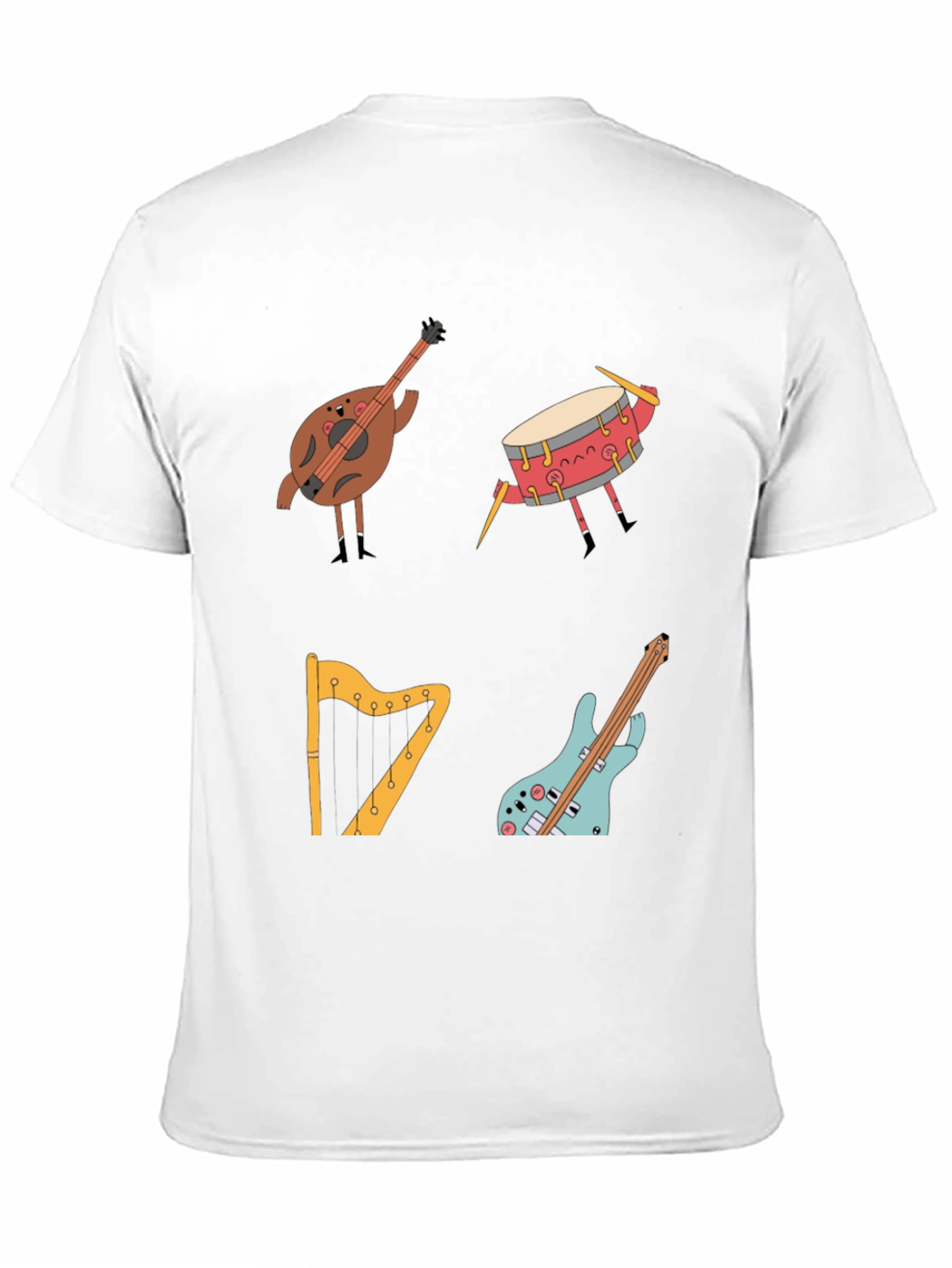 Musical Instrument Cartoon T-Shirt