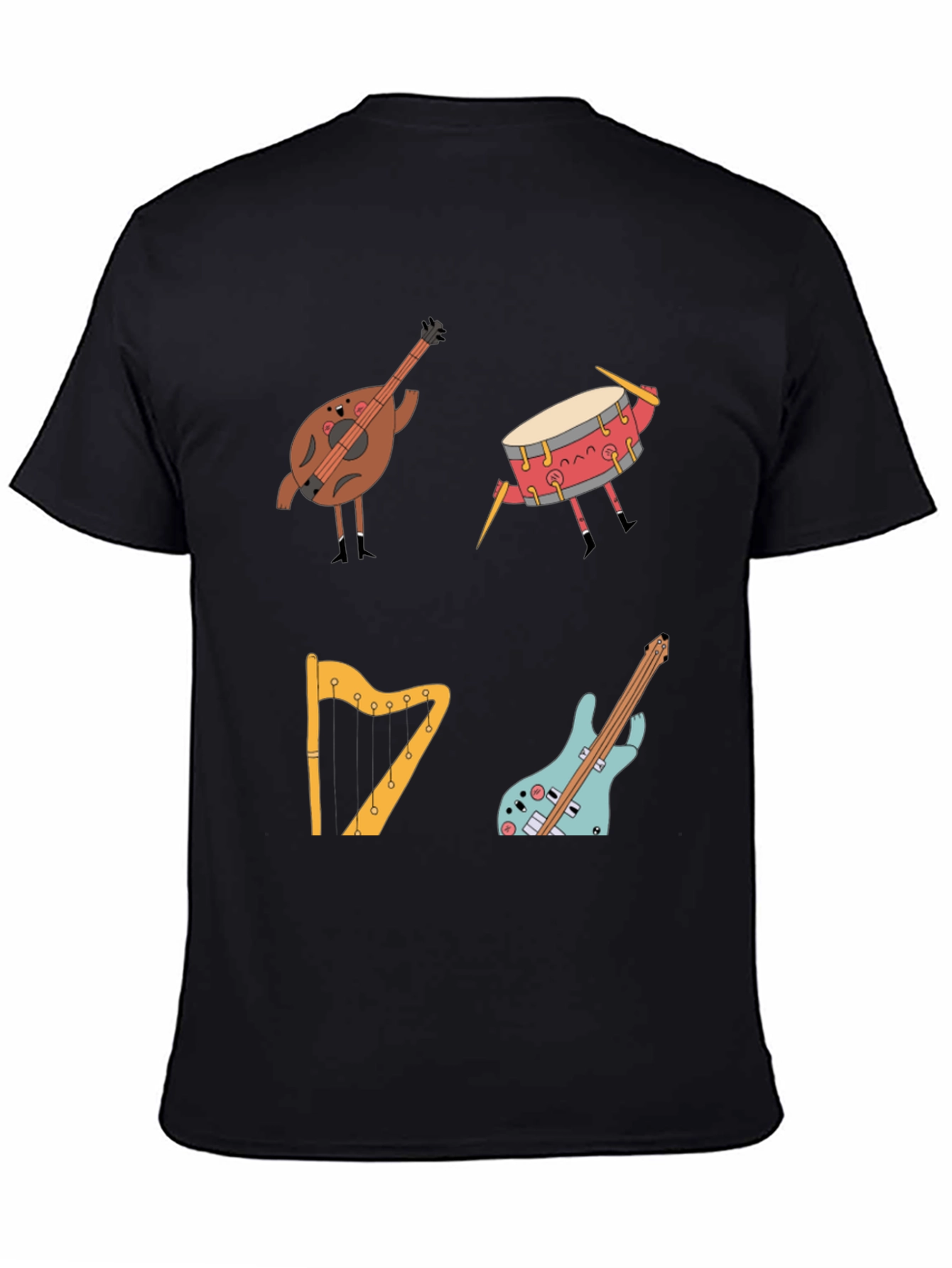 Musical Instrument Cartoon T-Shirt