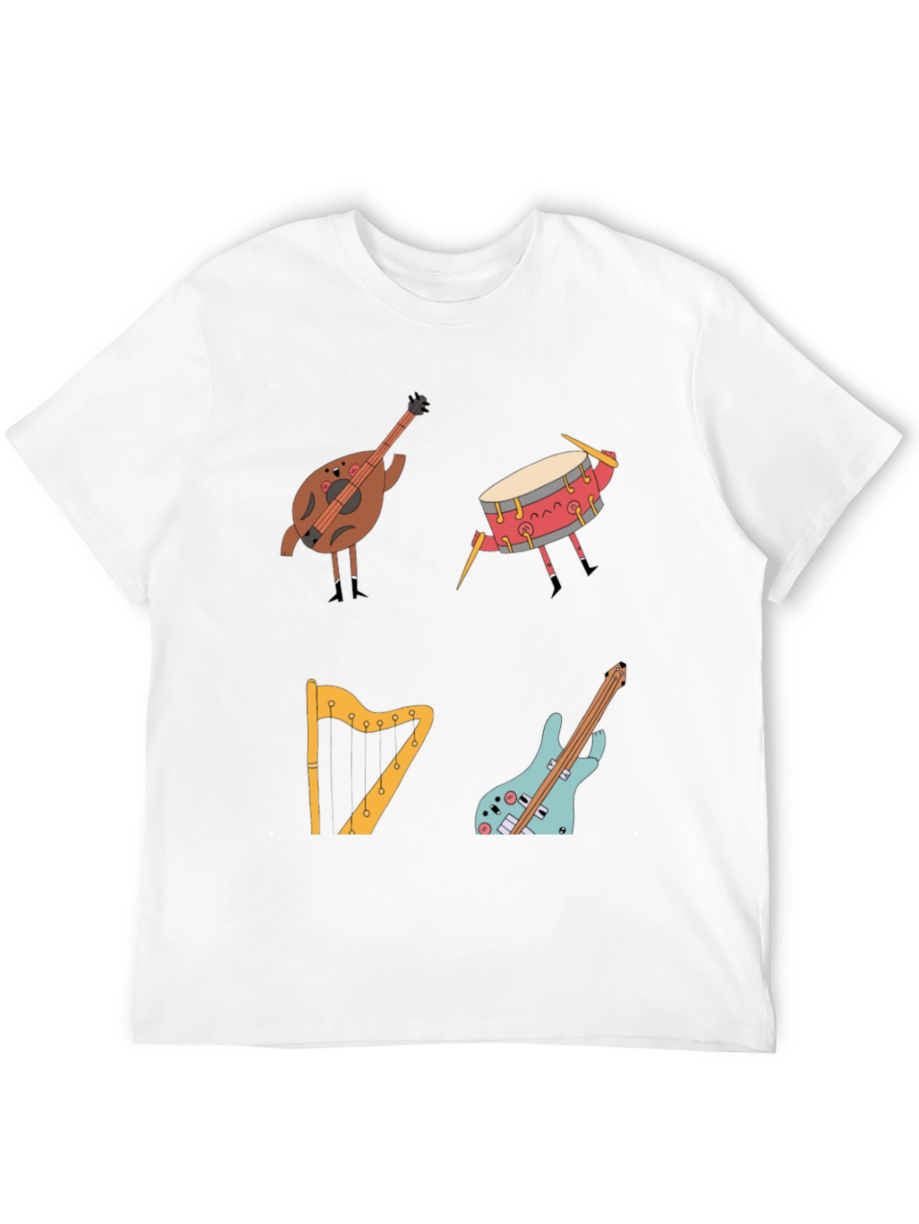 Musical Instrument Cartoon T-Shirt
