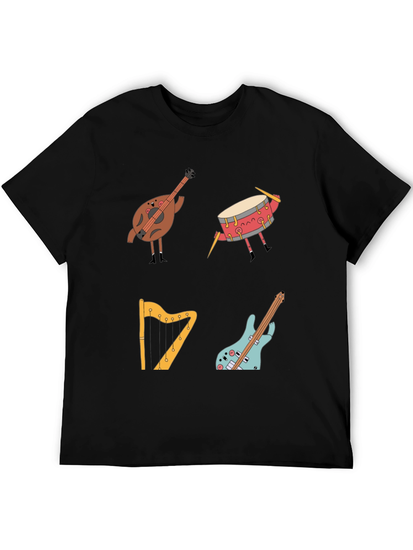 Musical Instrument Cartoon T-Shirt