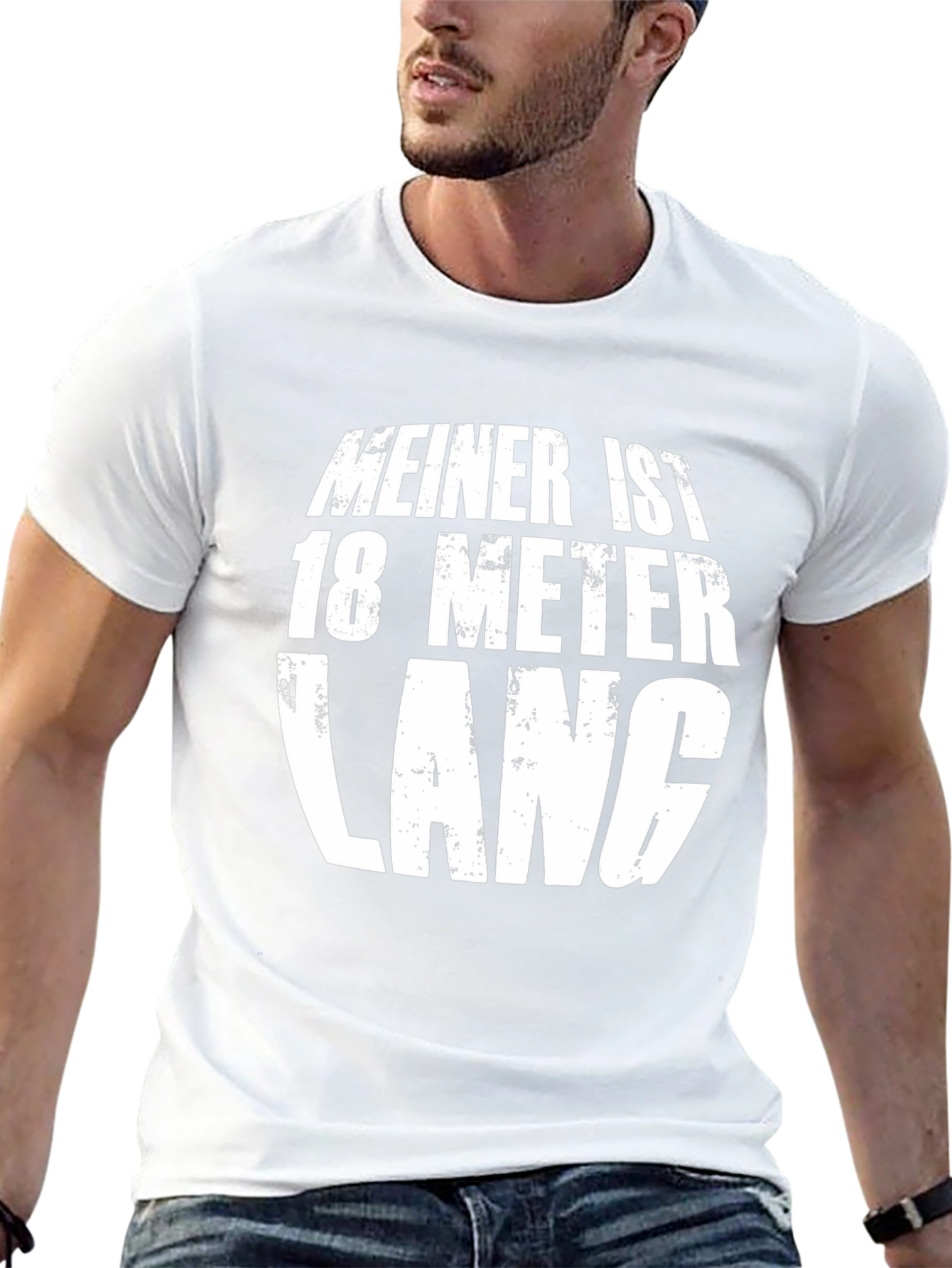 Funny Meiner Ist 18 Meter Lang T-Shirt