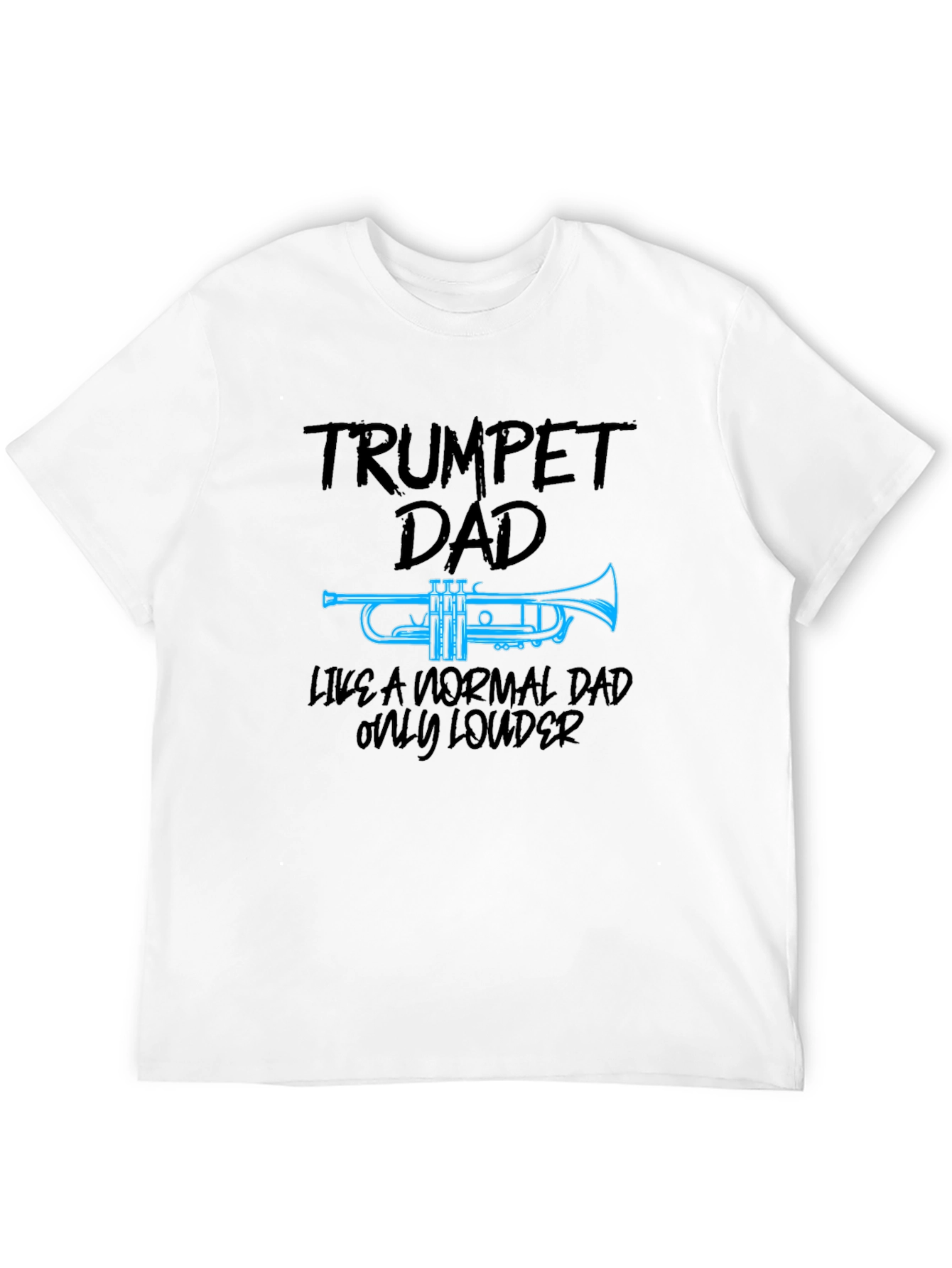 Trumpet Dad Graphic Tee - Musician Fathers Day