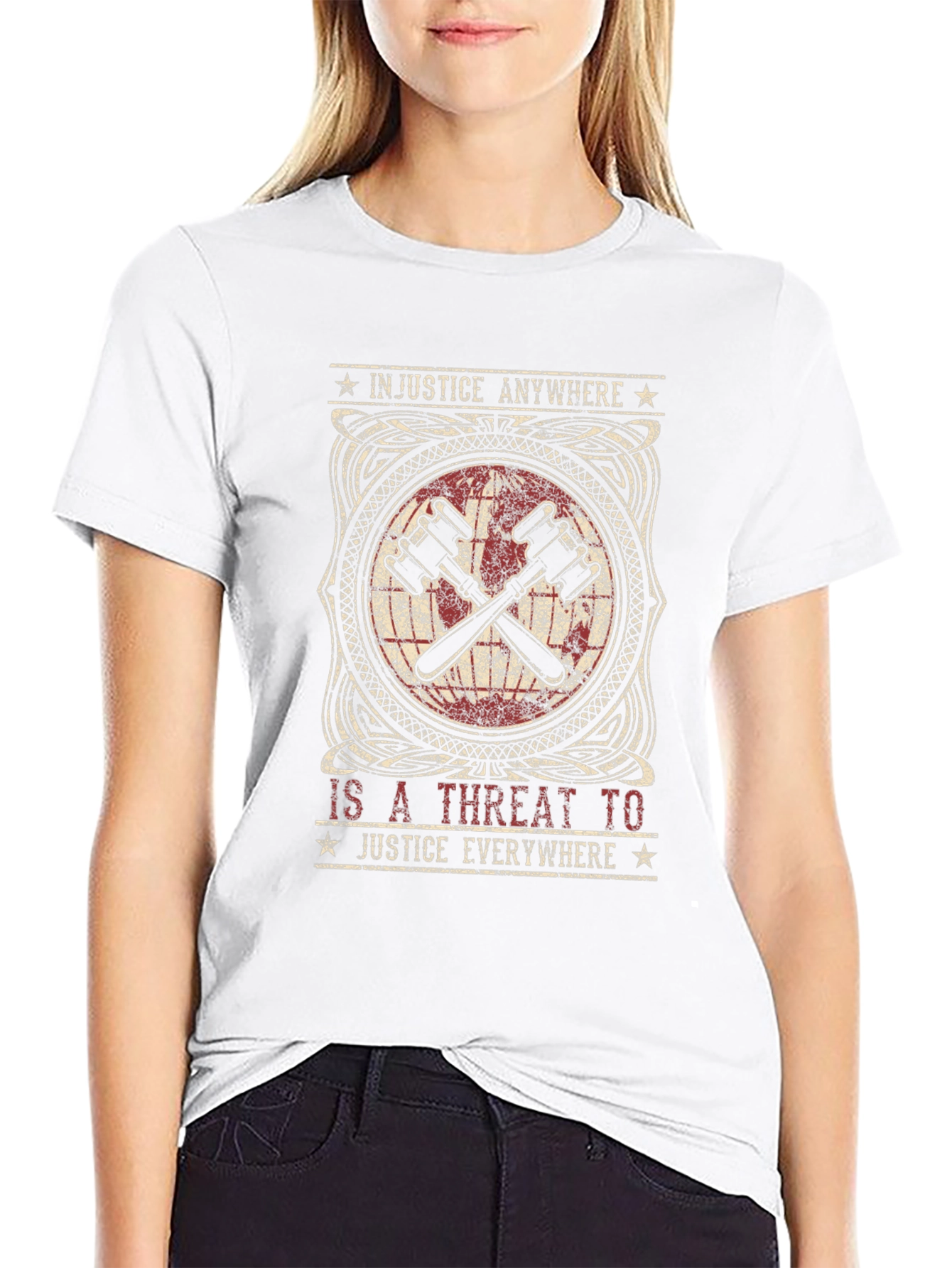 Justice T-Shirt: Injustice Anywhere...