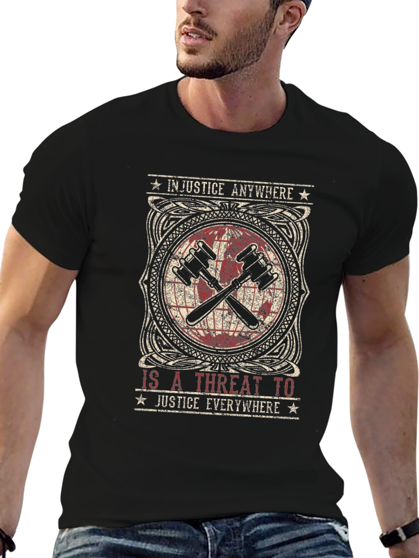 Justice T-Shirt: Injustice Anywhere...