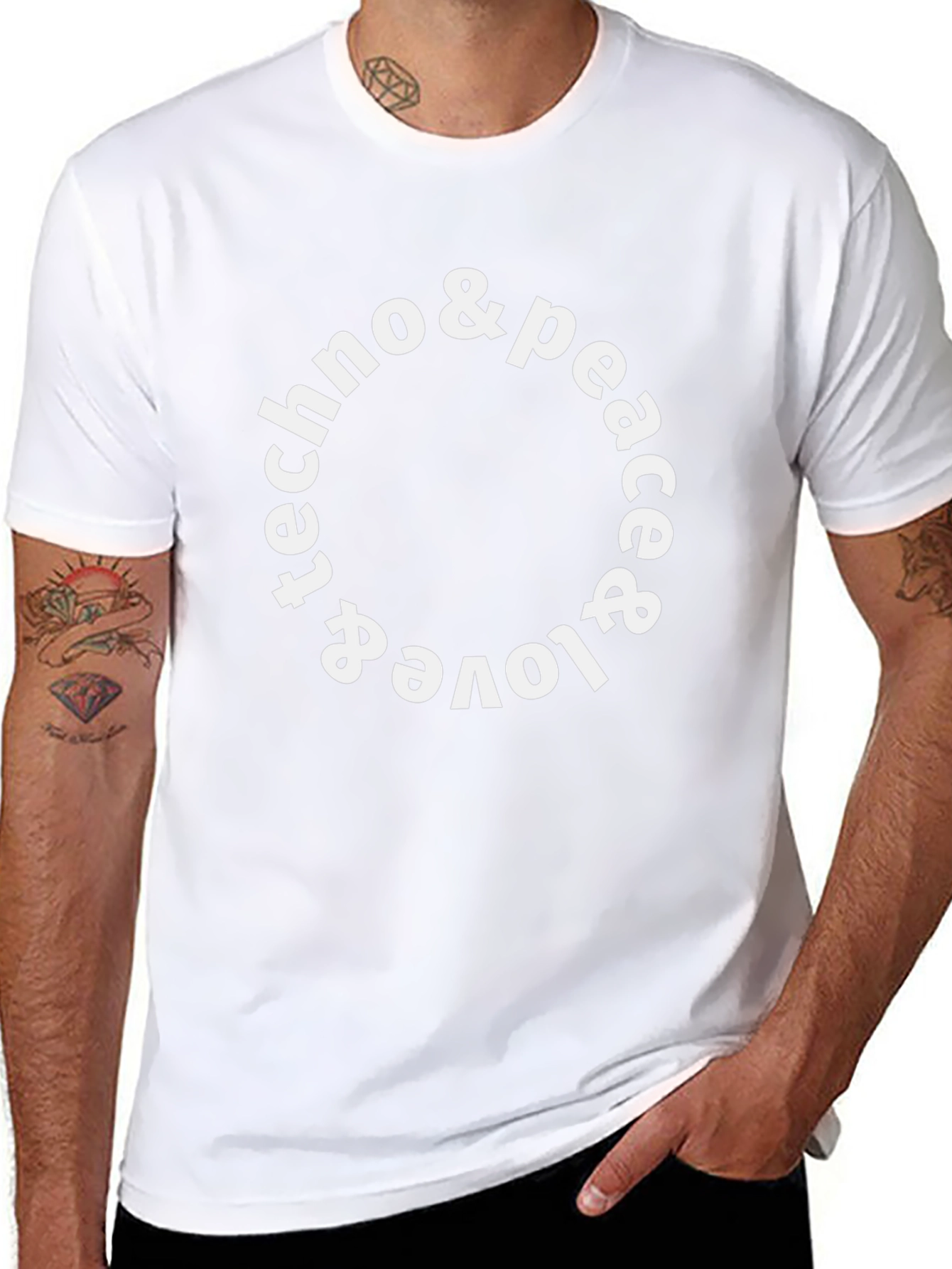 Techno & Peace & Love T-Shirt