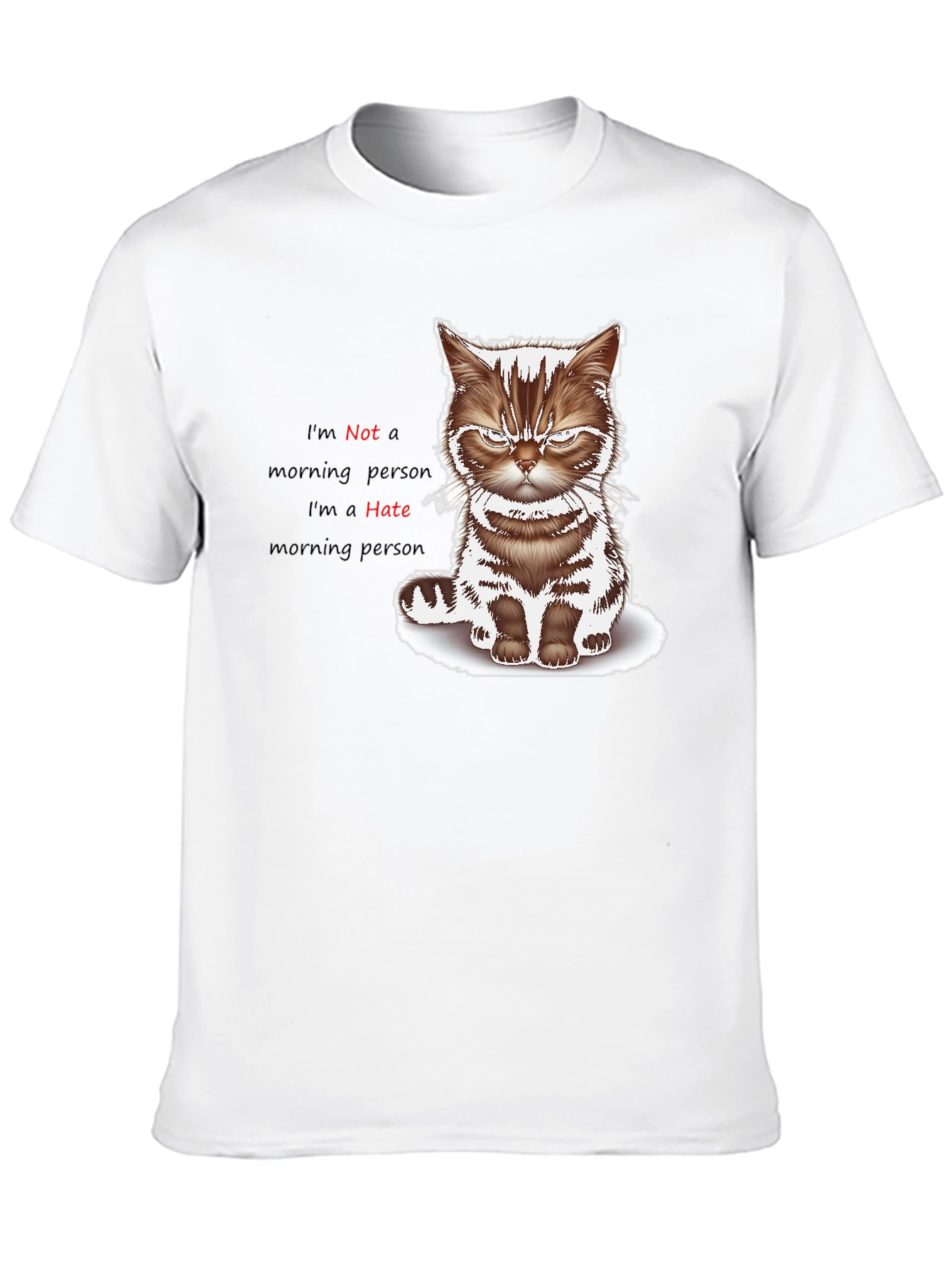 Grumpy Cat I Hate Morning Graphic Tee