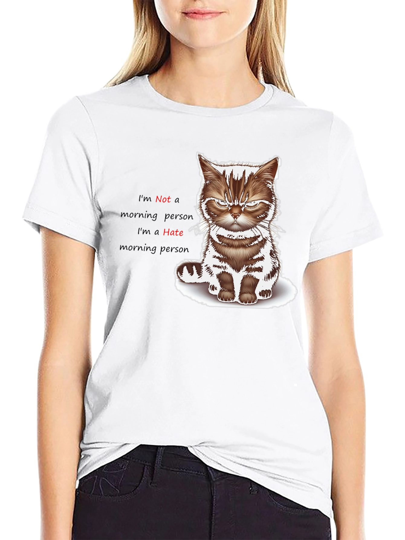 Grumpy Cat I Hate Morning Graphic Tee