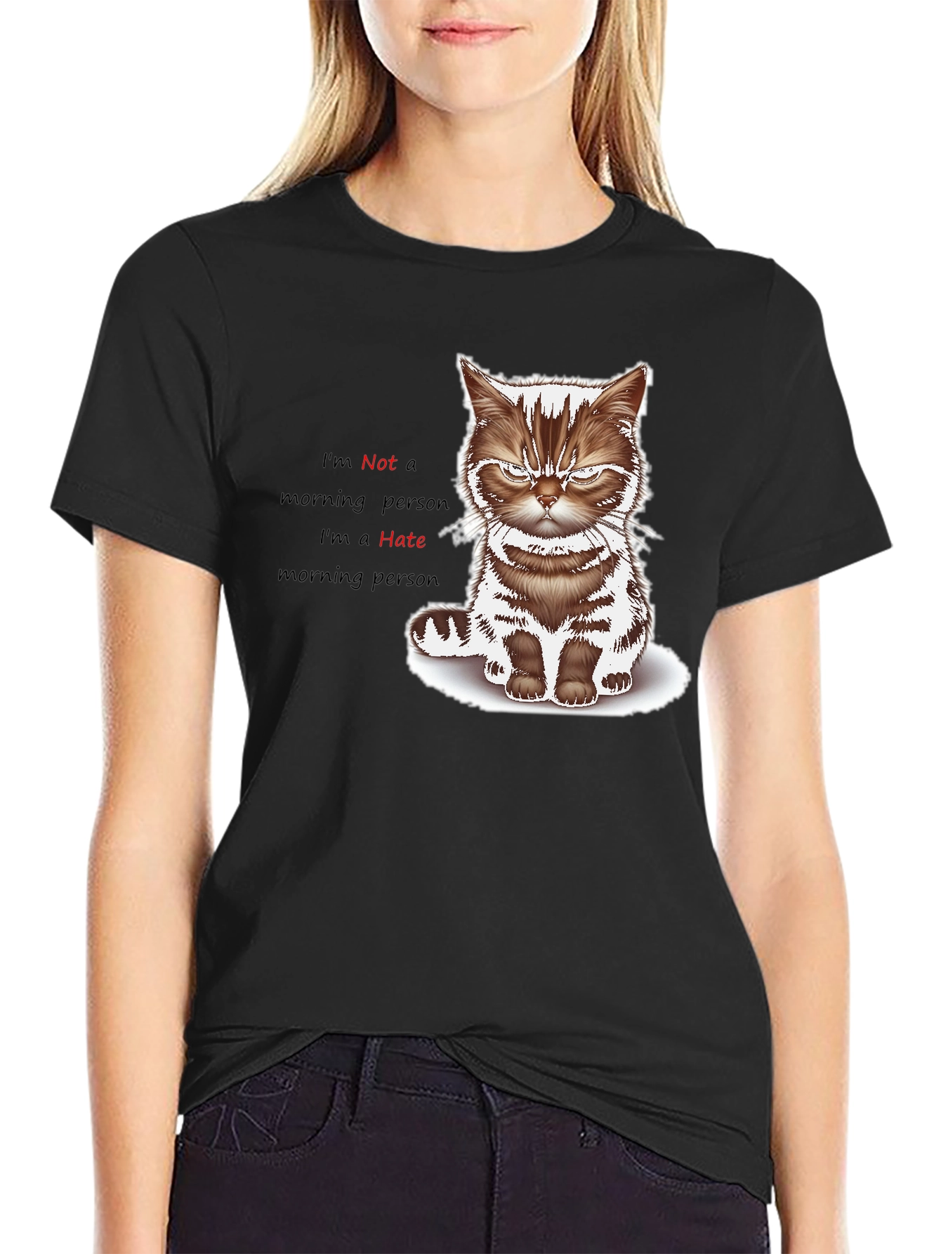 Grumpy Cat I Hate Morning Graphic Tee