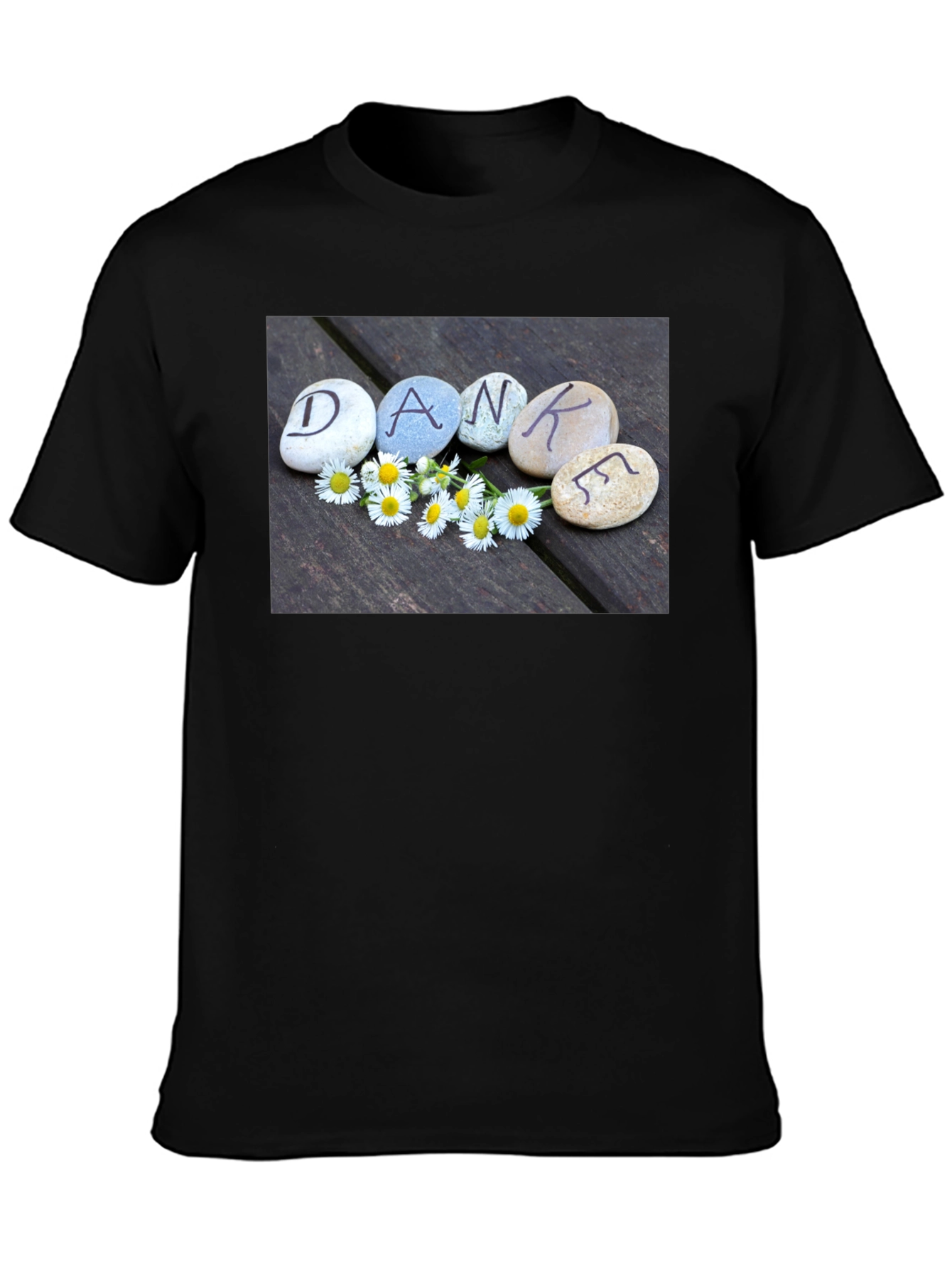 Dankef T-Shirt - Rocks & Daisies Graphic Tee