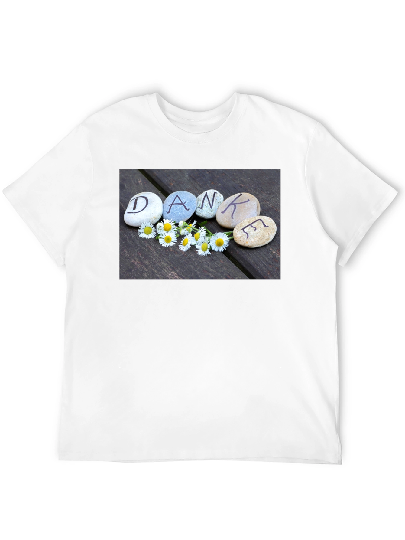 Dankef T-Shirt - Rocks & Daisies Graphic Tee