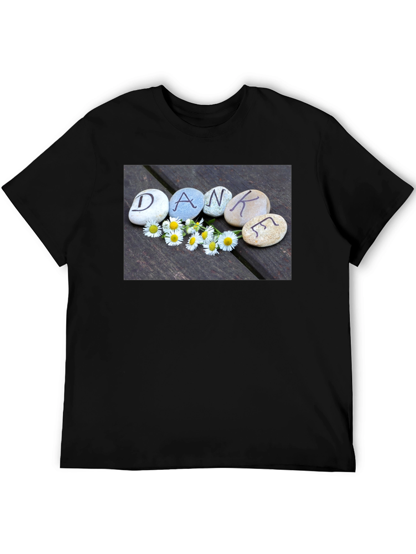 Dankef T-Shirt - Rocks & Daisies Graphic Tee