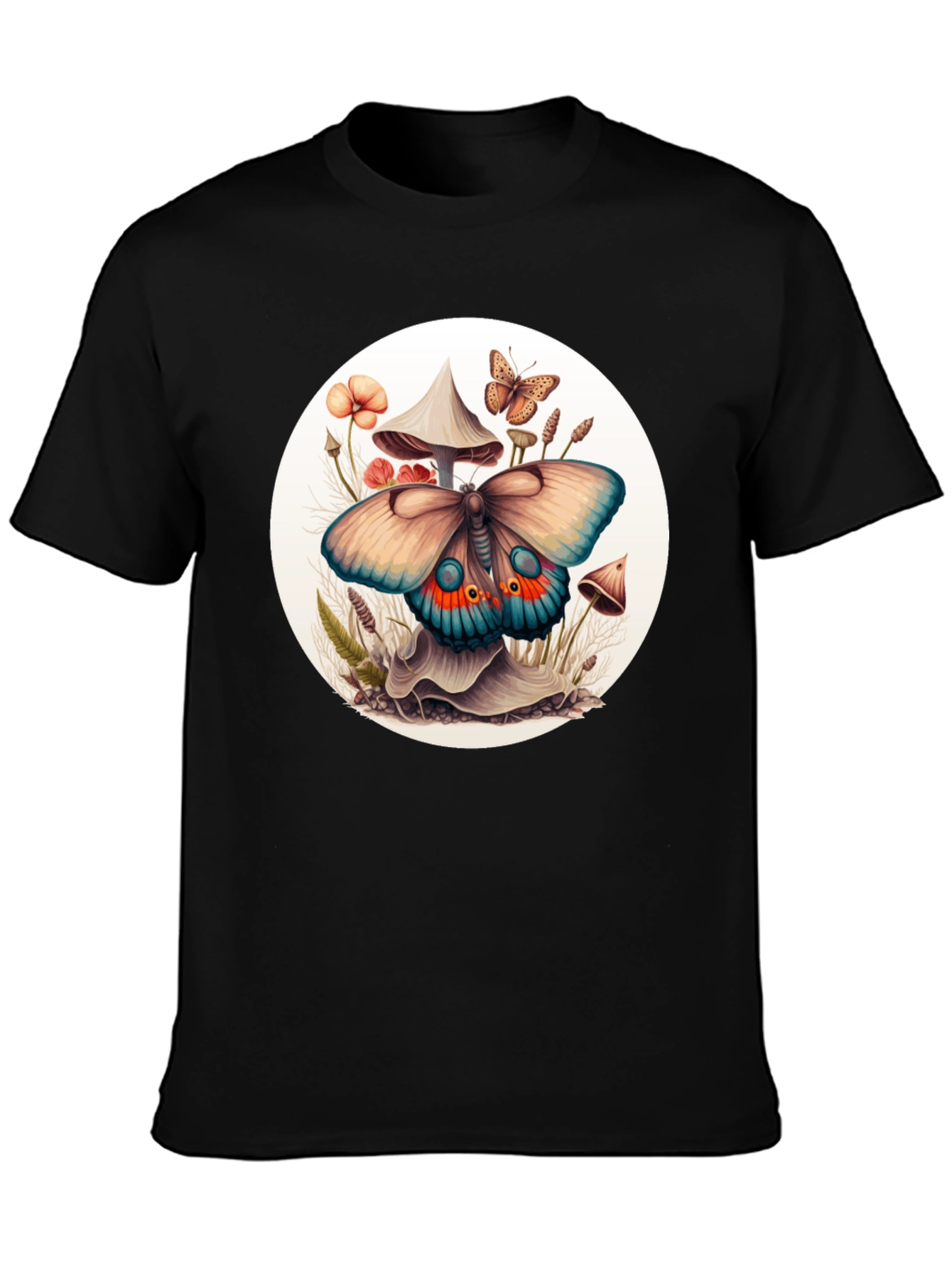 Mushroom Butterfly Graphic Tee