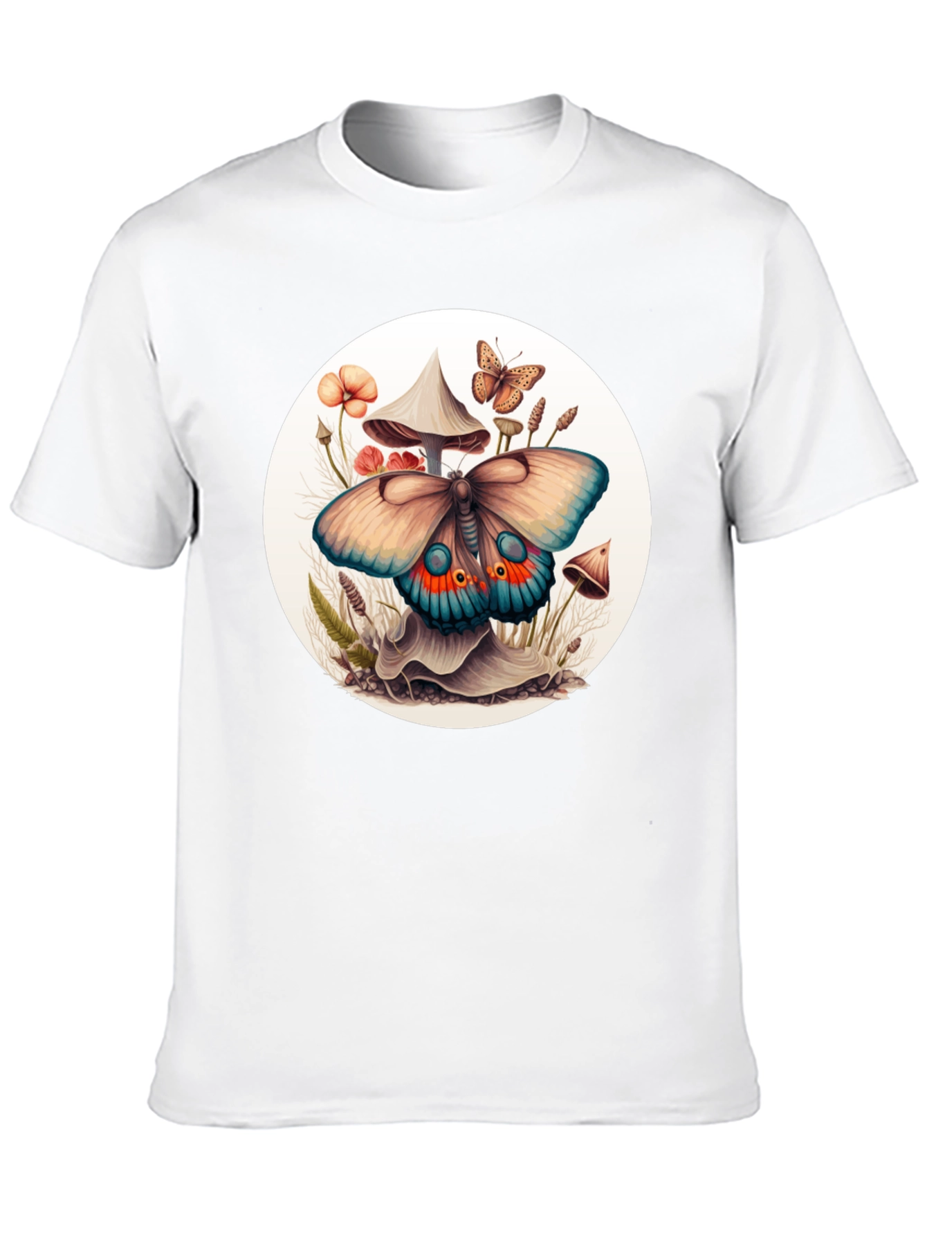 Mushroom Butterfly Graphic Tee