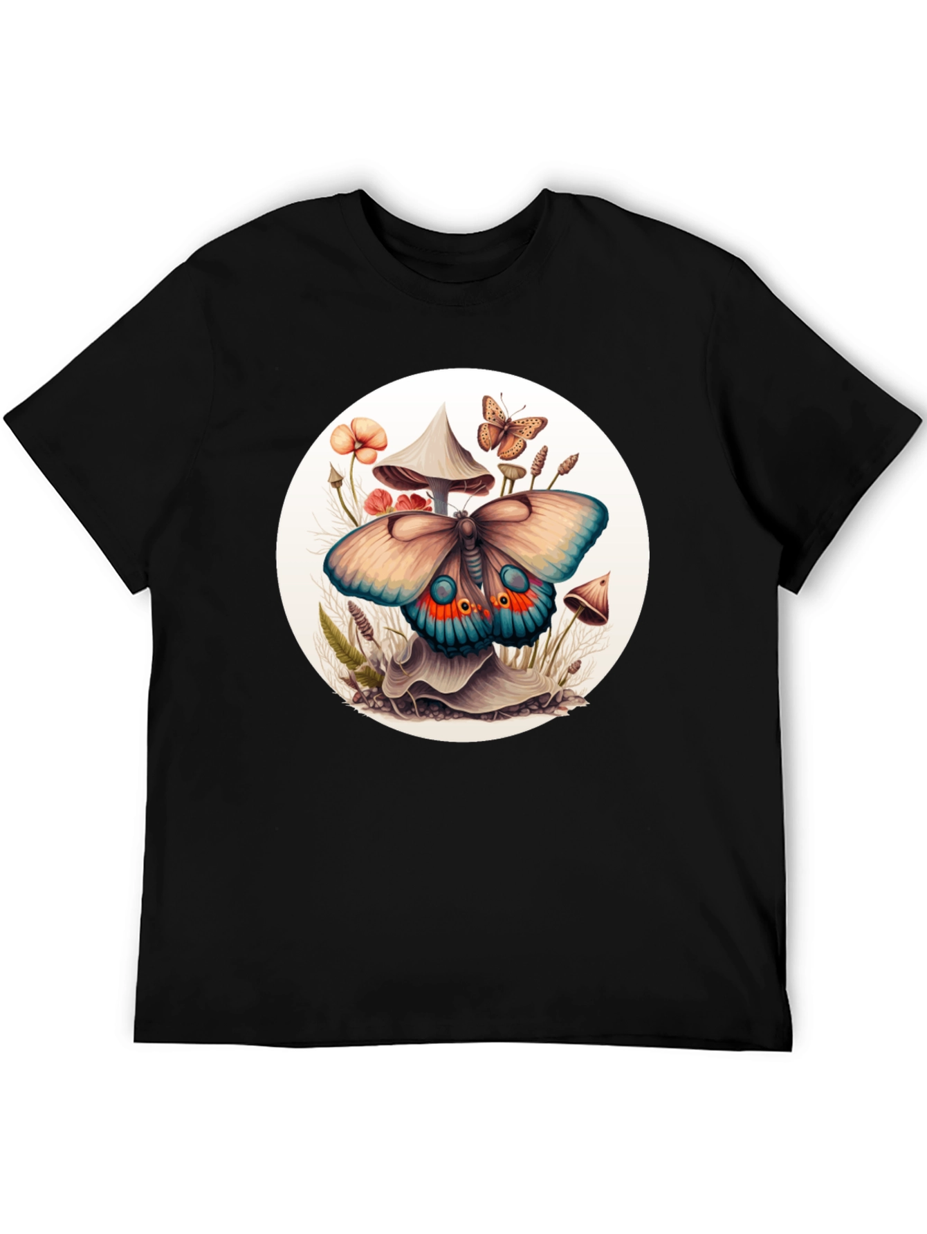 Mushroom Butterfly Graphic Tee