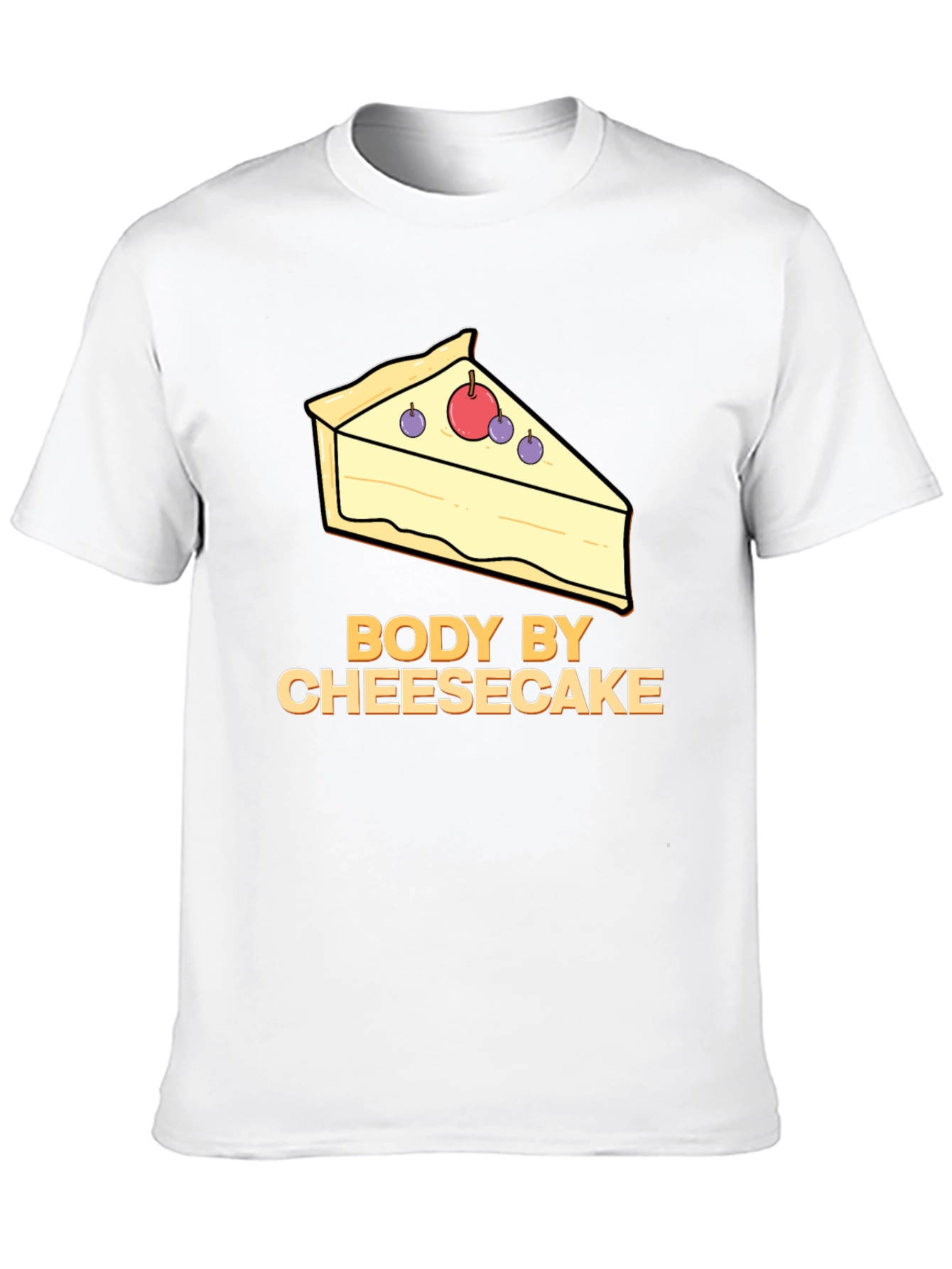 Body by Cheesecake T-Shirt - Funny Foodie Tee