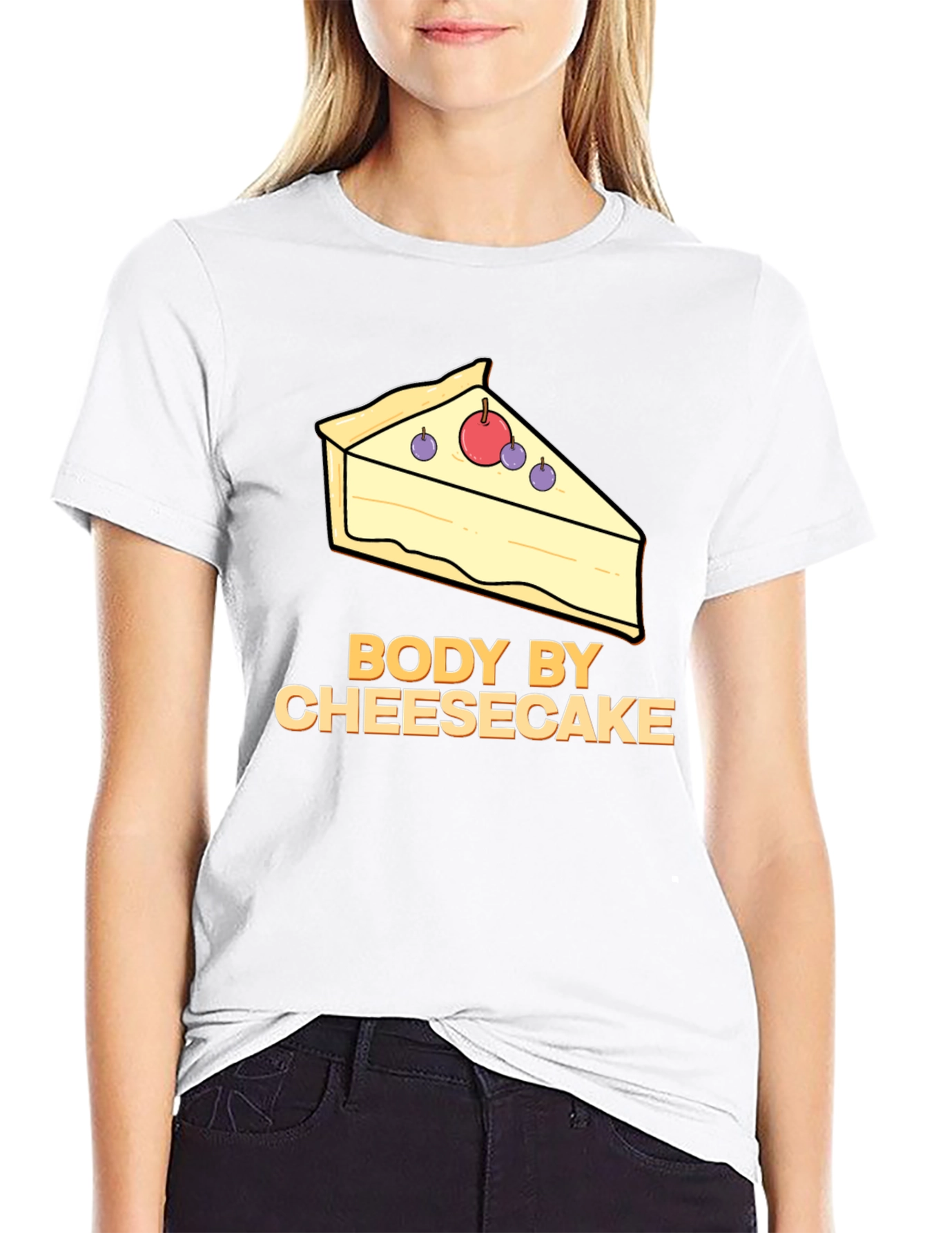 Body by Cheesecake T-Shirt - Funny Foodie Tee