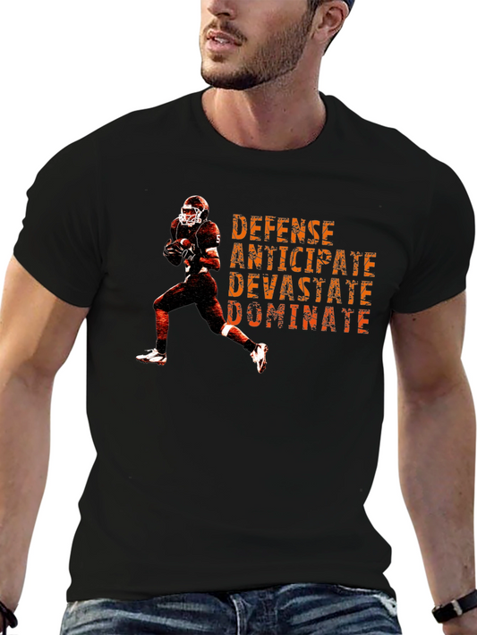 Football Defense Graphic T-Shirt