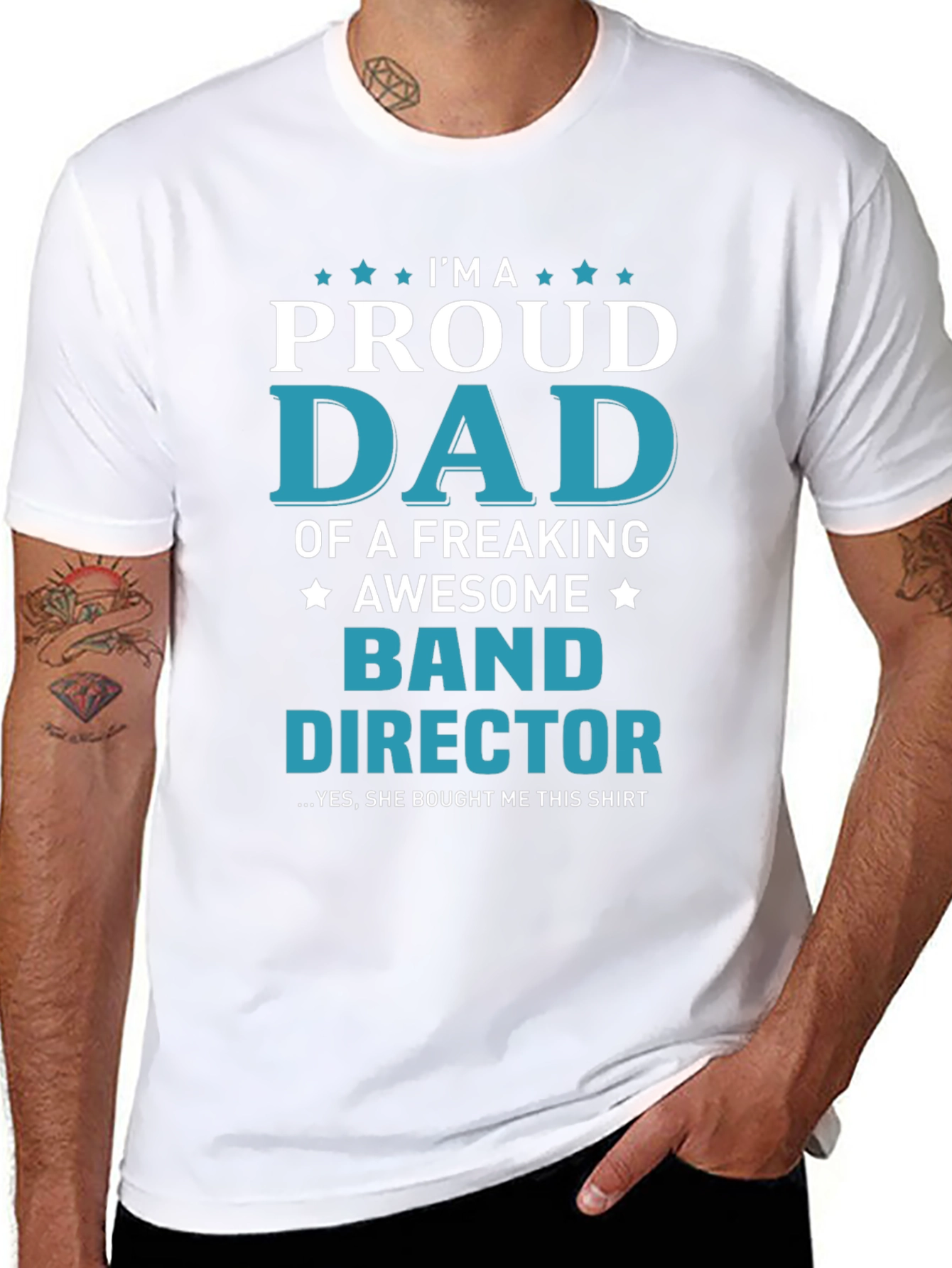 Proud Dad Band Director Graphic Tee