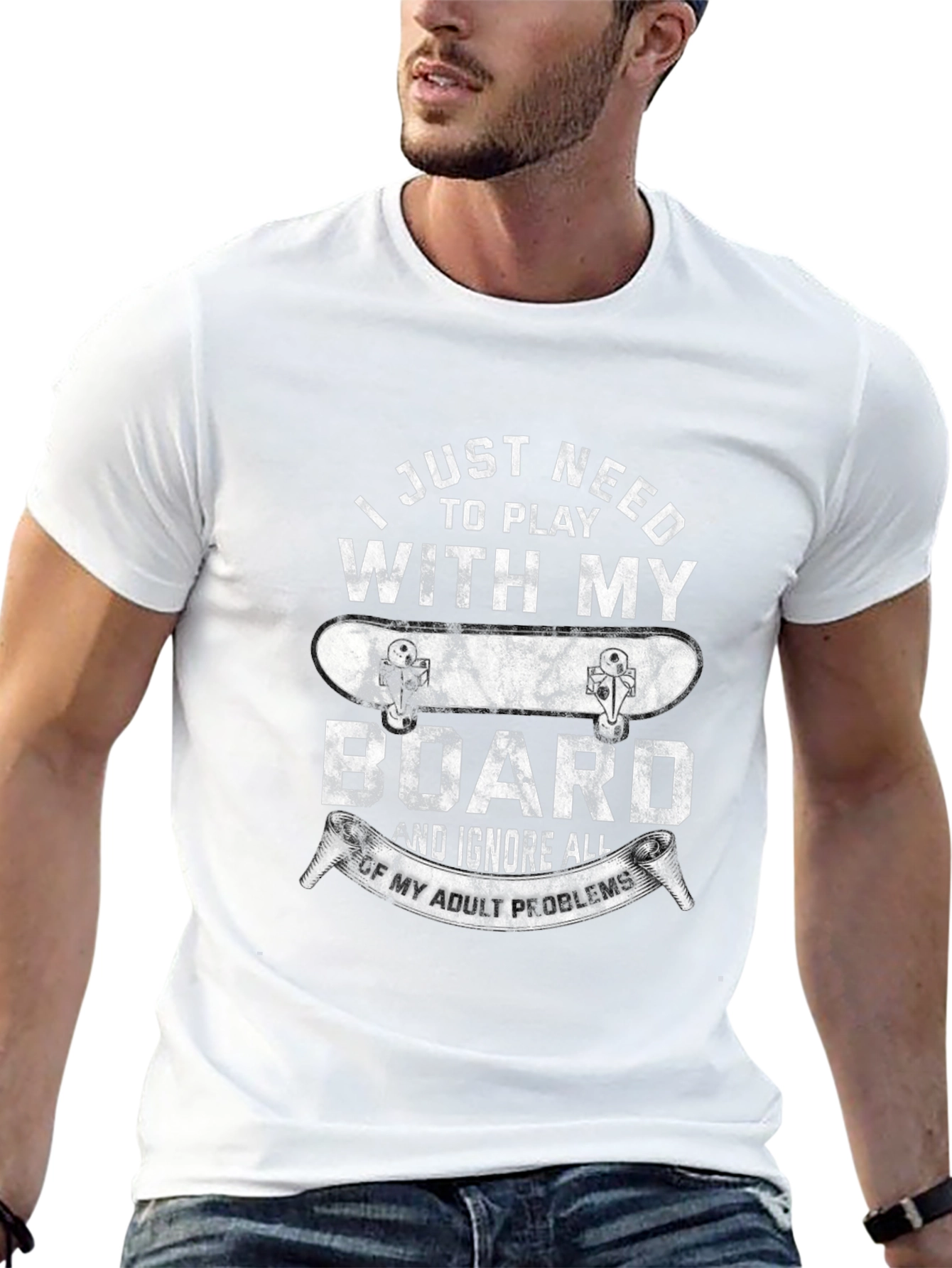 Skateboarder T-Shirt: I Just Need to Play