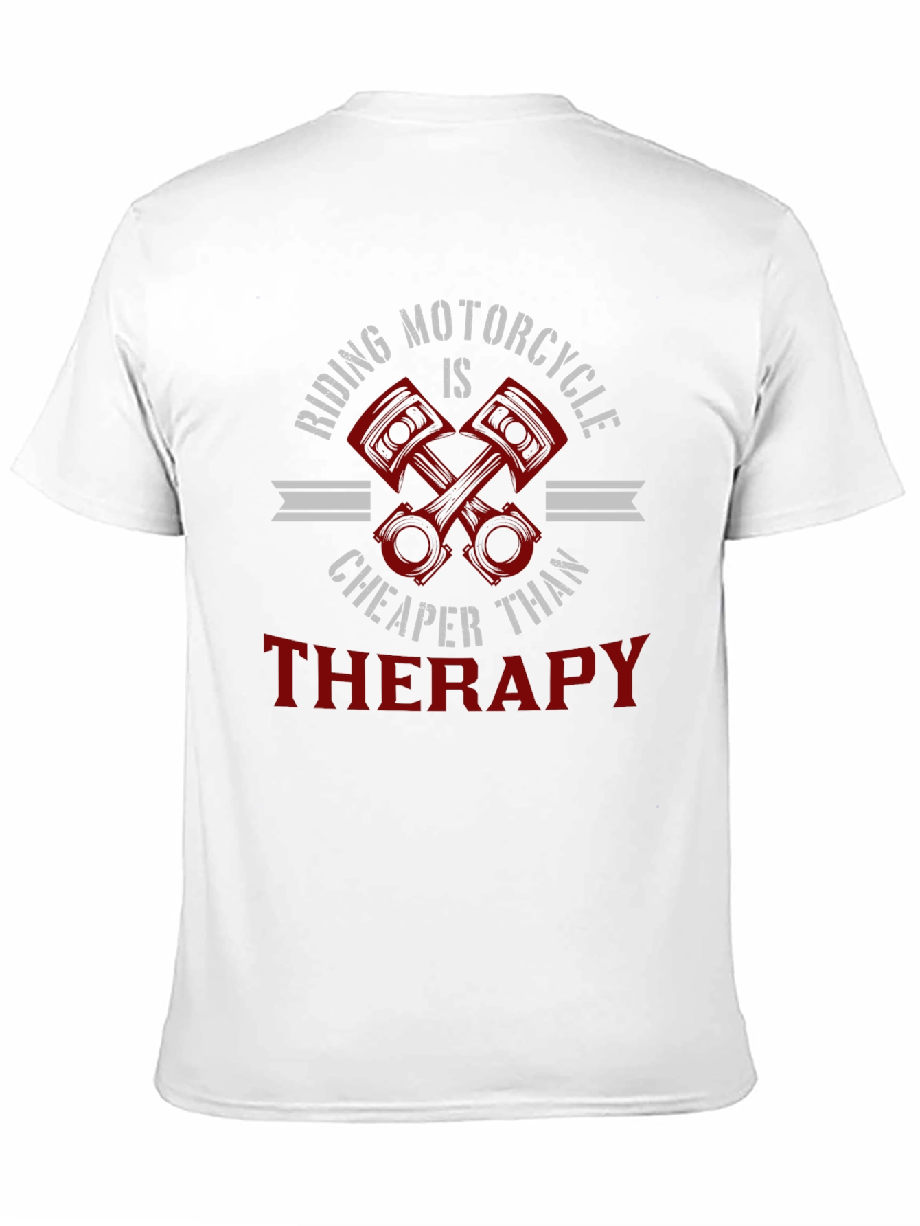 Riding Motorcycle Therapy Graphic T-Shirt