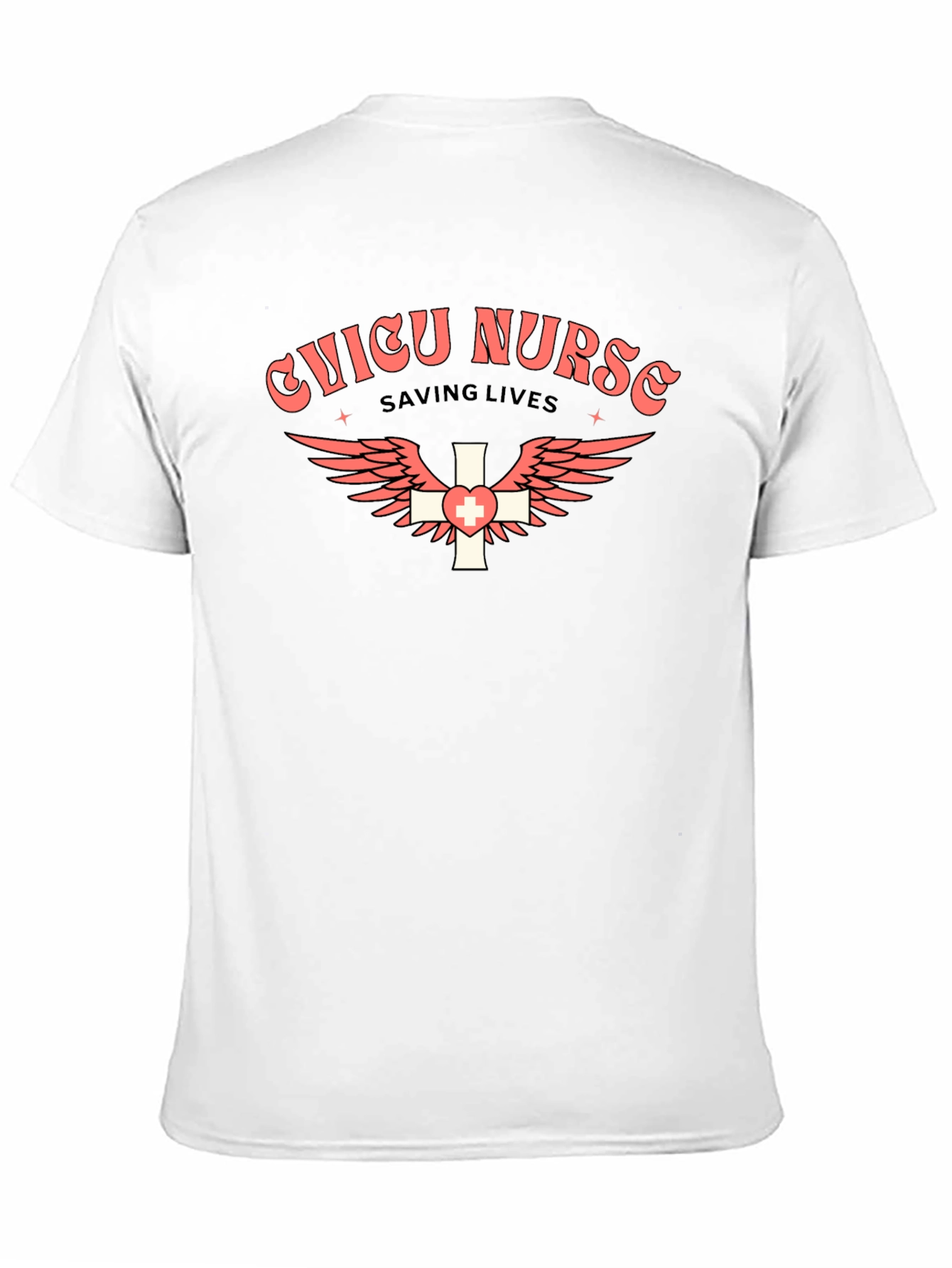 CNICU Nurse Saving Lives Black Tee