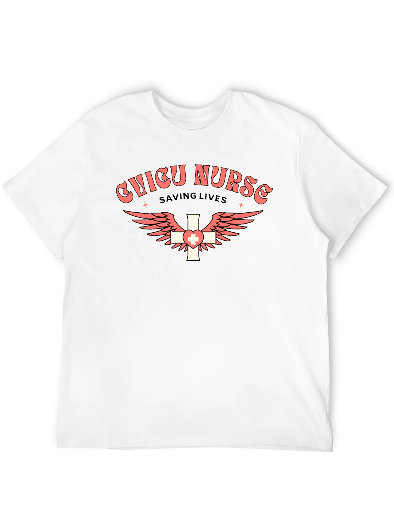 CNICU Nurse Saving Lives Black Tee