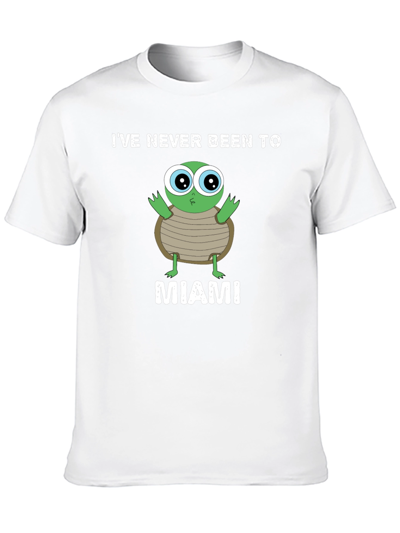 Funny Ive Never Been To Miami Turtle Graphic Tee