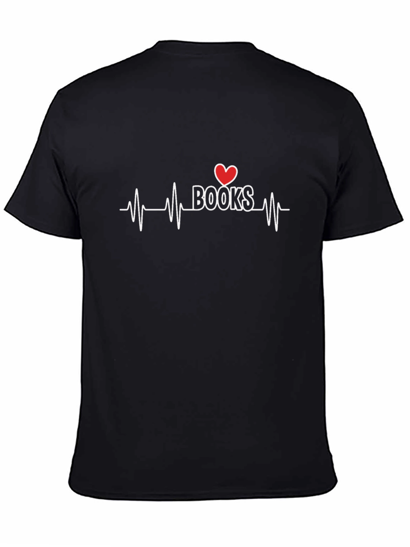 Heart Books Lifeline T-Shirt - Reading Lover Tee