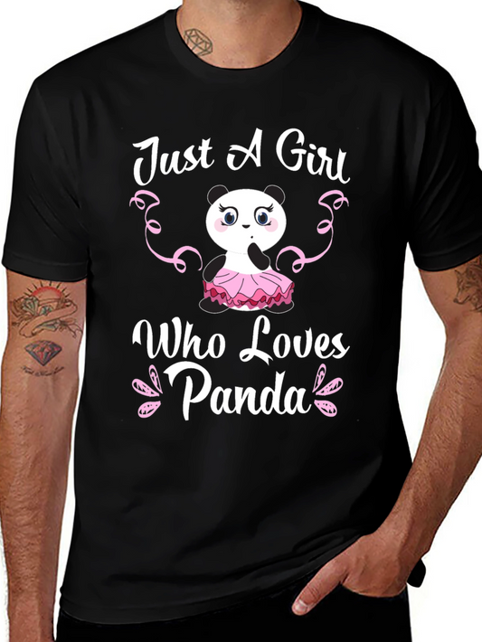 Just a Girl Who Loves Panda T-Shirt