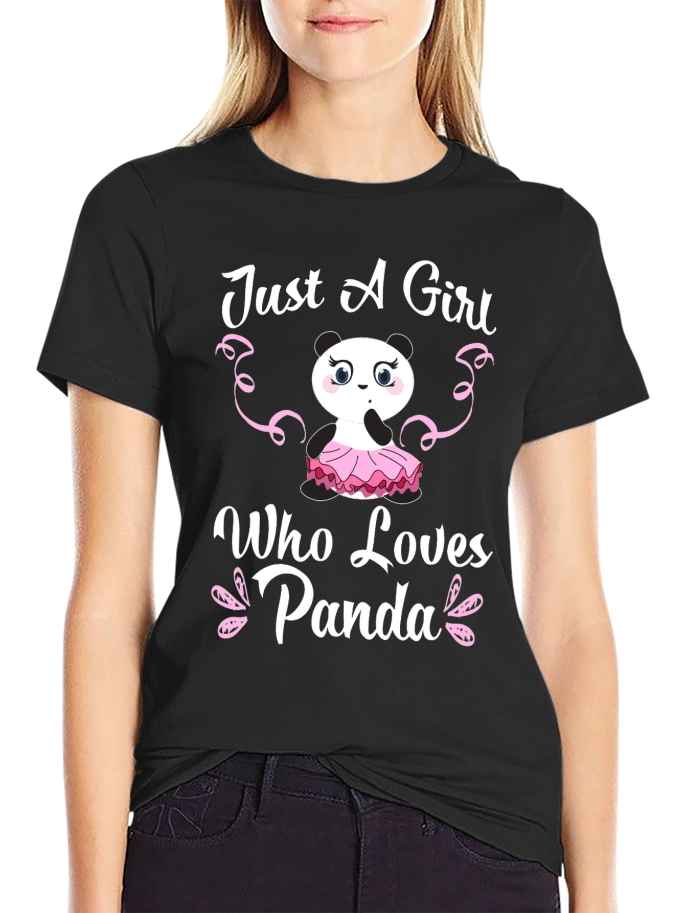 Just a Girl Who Loves Panda T-Shirt